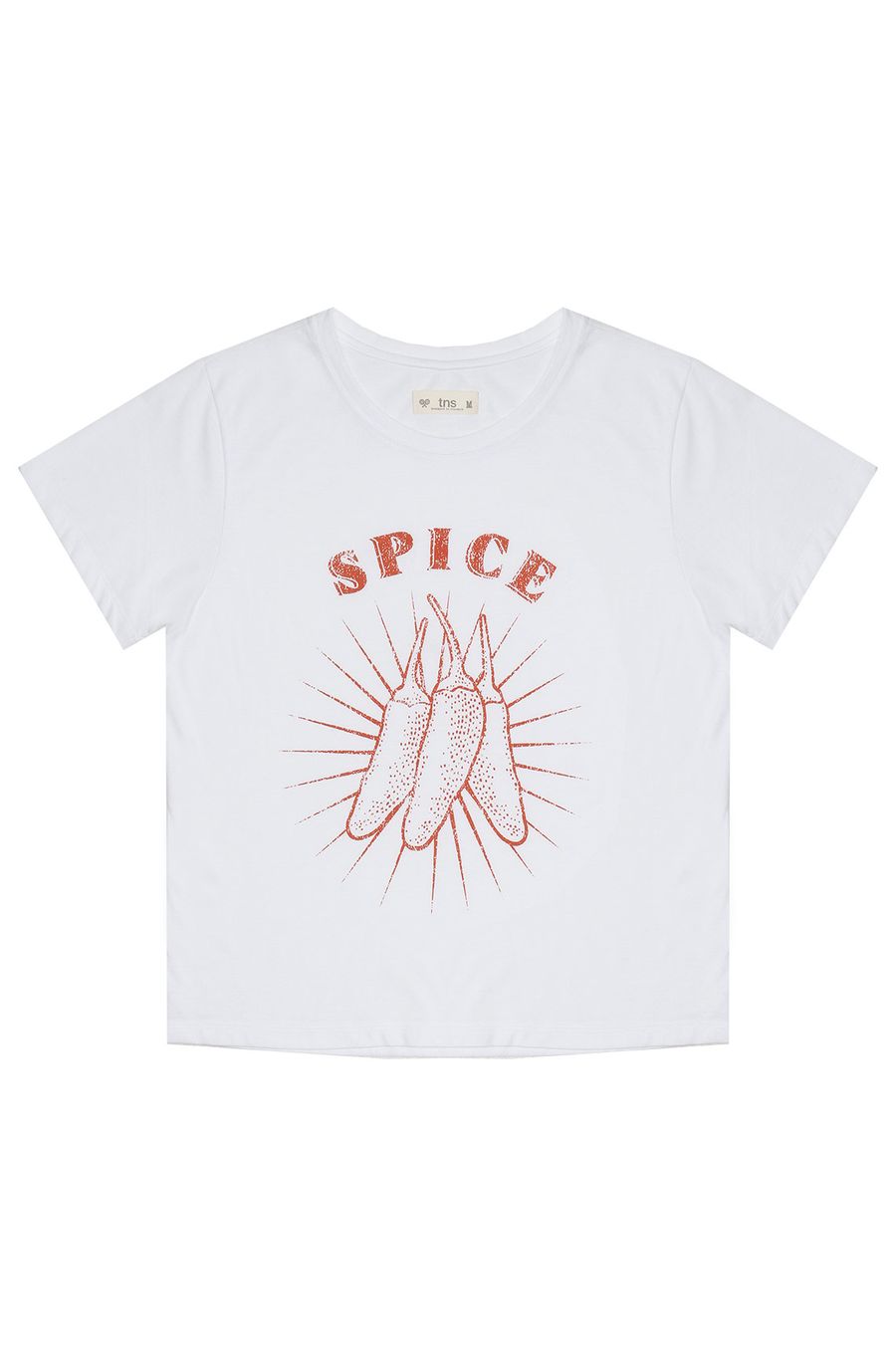 Camiseta con estampado en frente para mujer