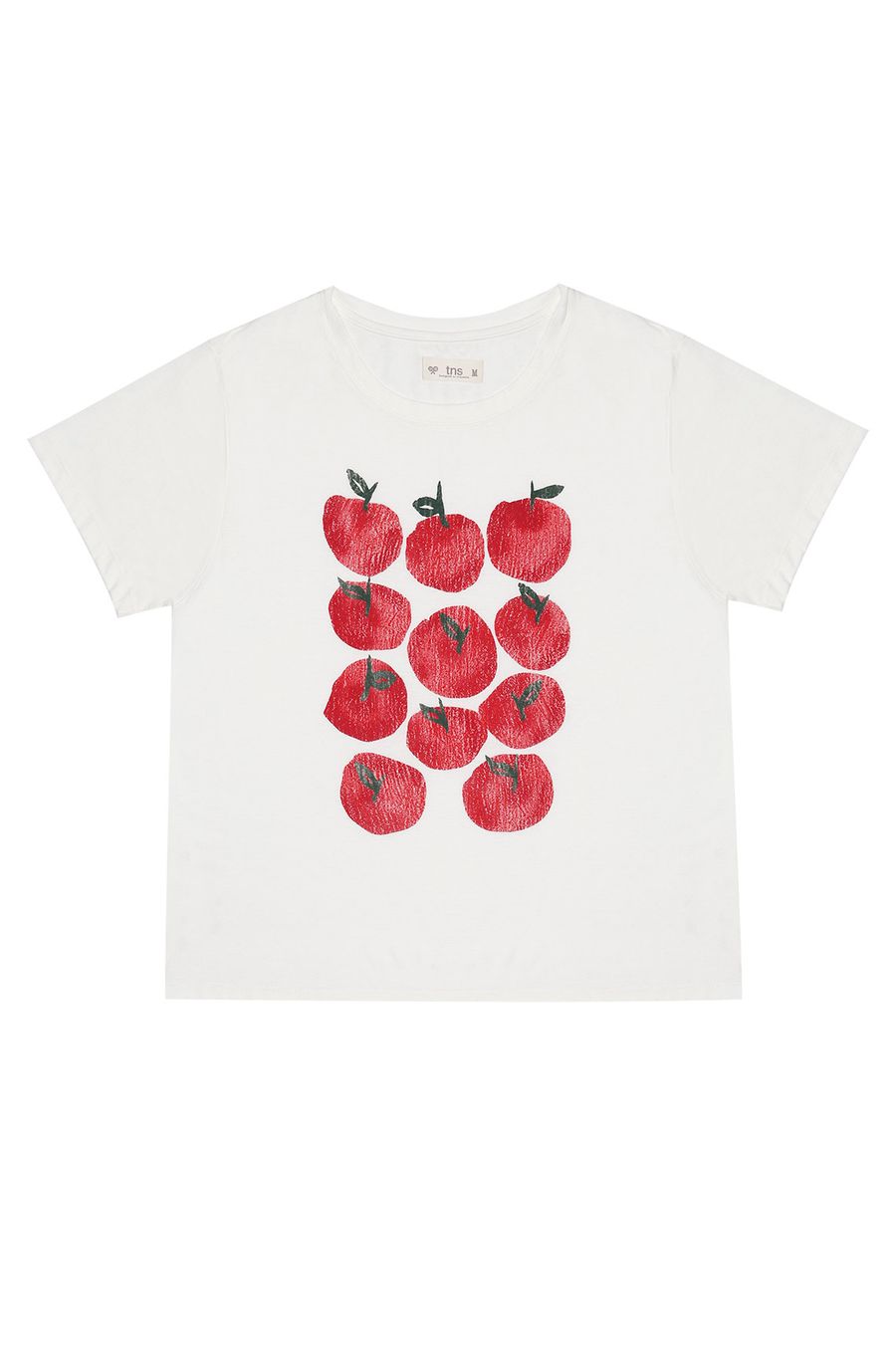 Camiseta crudo con estampado para mujer