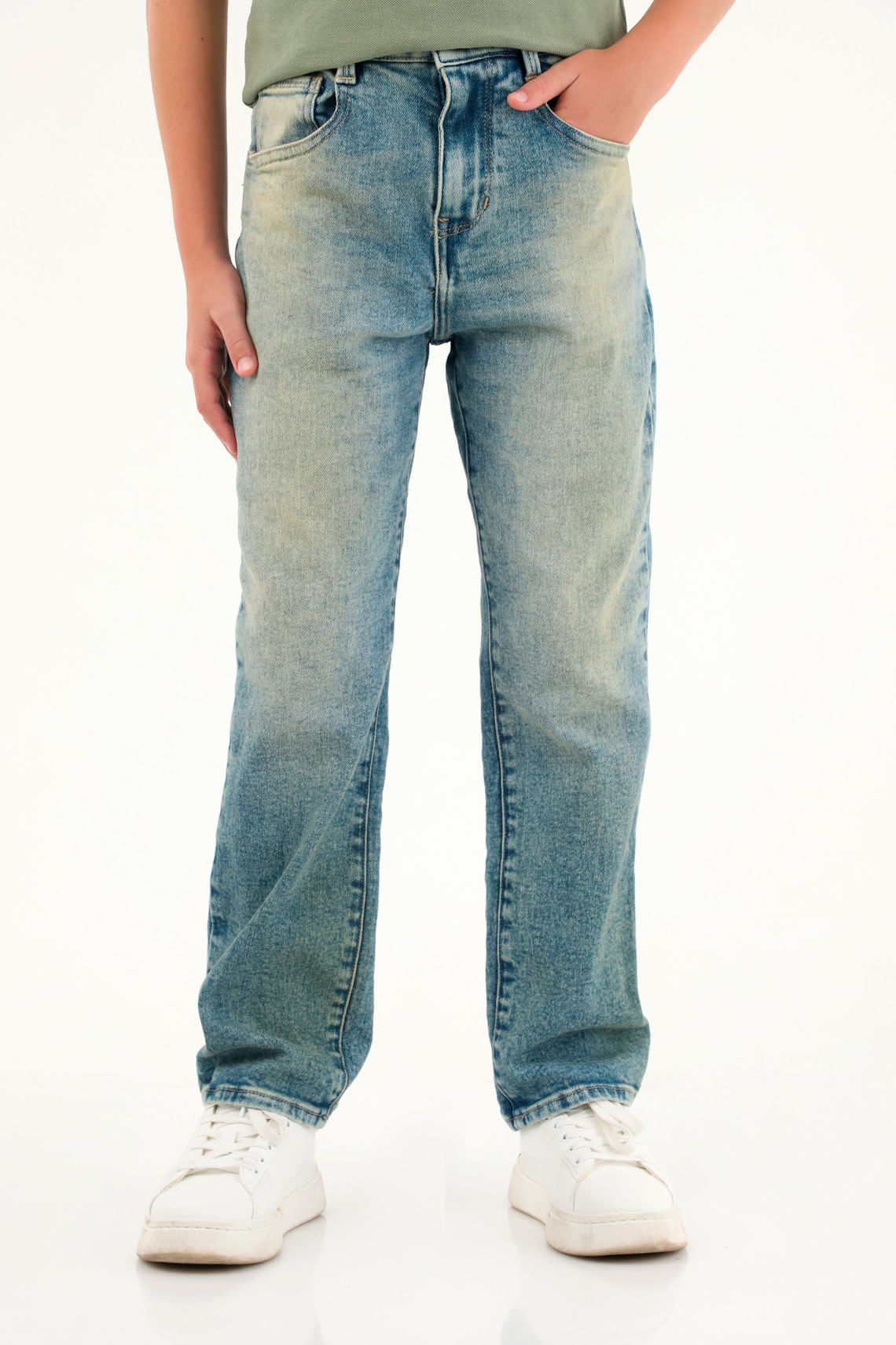 Jean Recto tono medio claro para niño