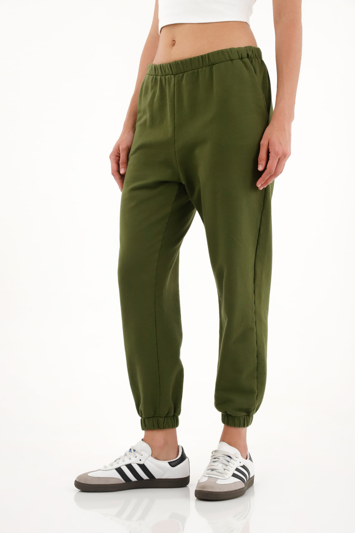 Pantalón jogger verde para mujer