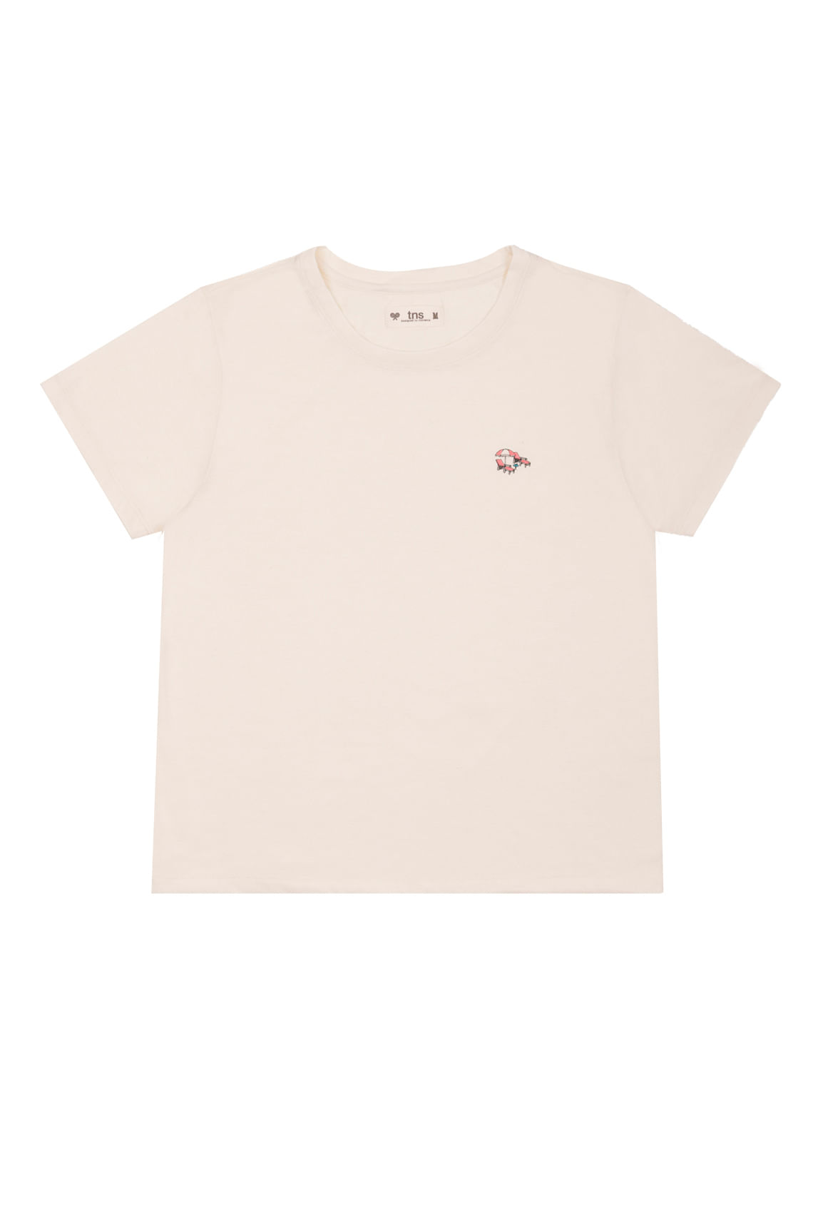 Camiseta con estampado frontal para mujer