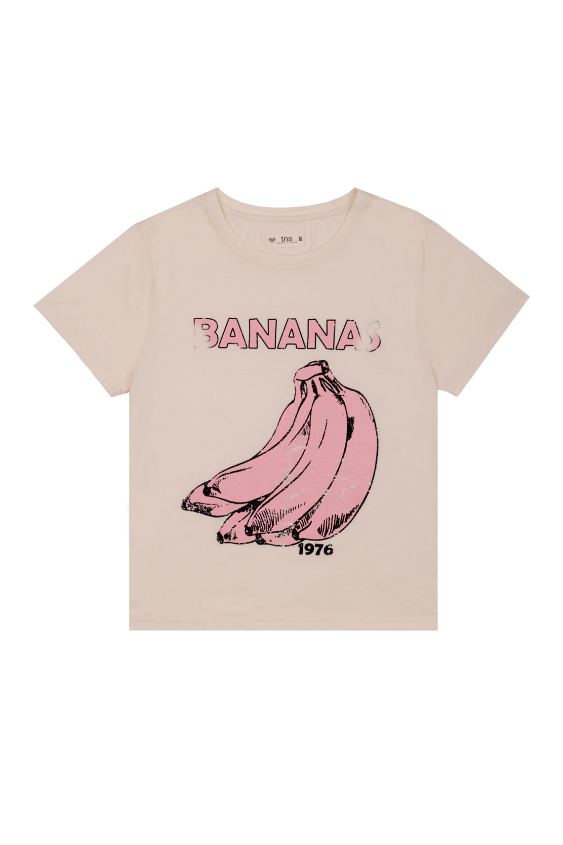 Camiseta rosada con estampado para mujer
