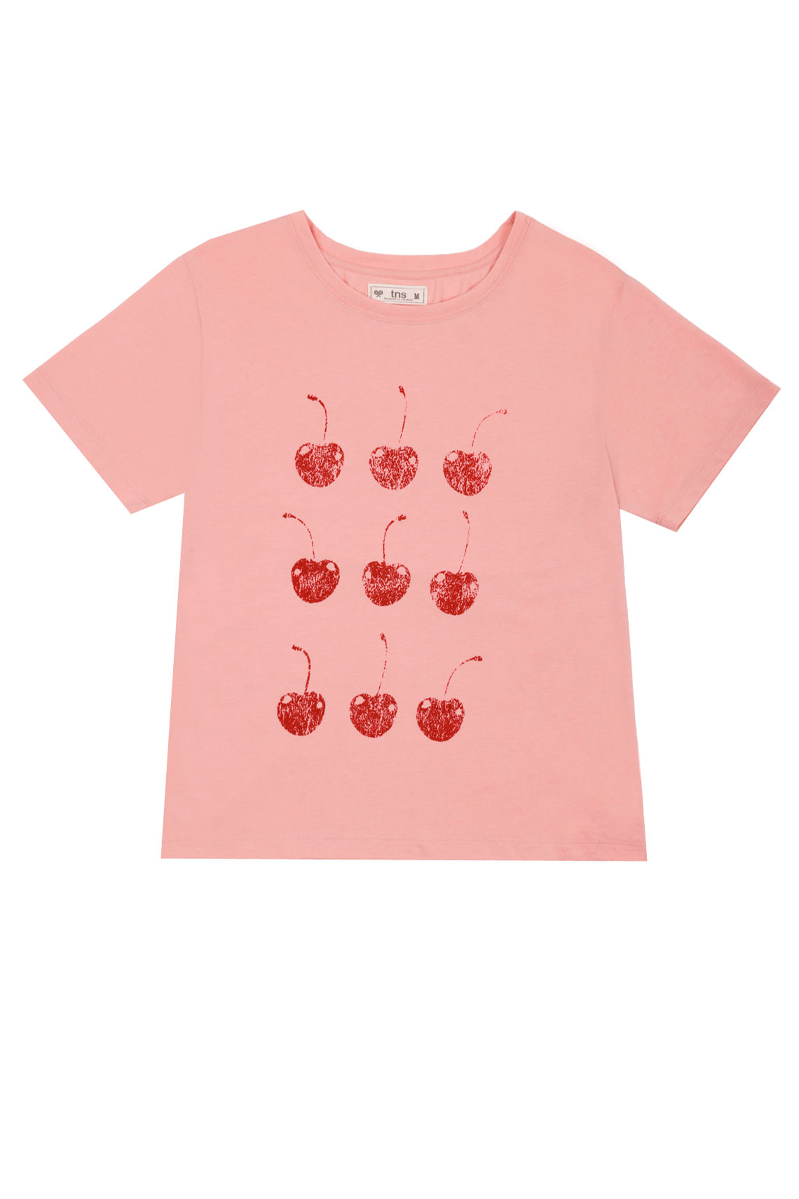 Camiseta básica rosada para mujer