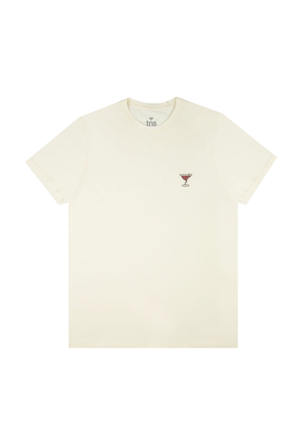 Camiseta crudo manga corta para hombre