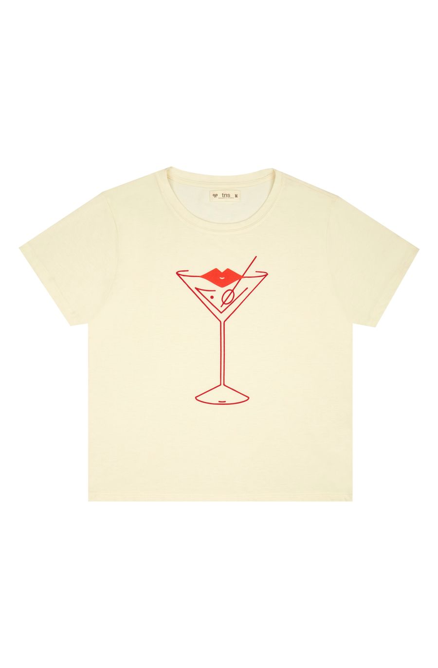 Camiseta estampada crudo para mujer