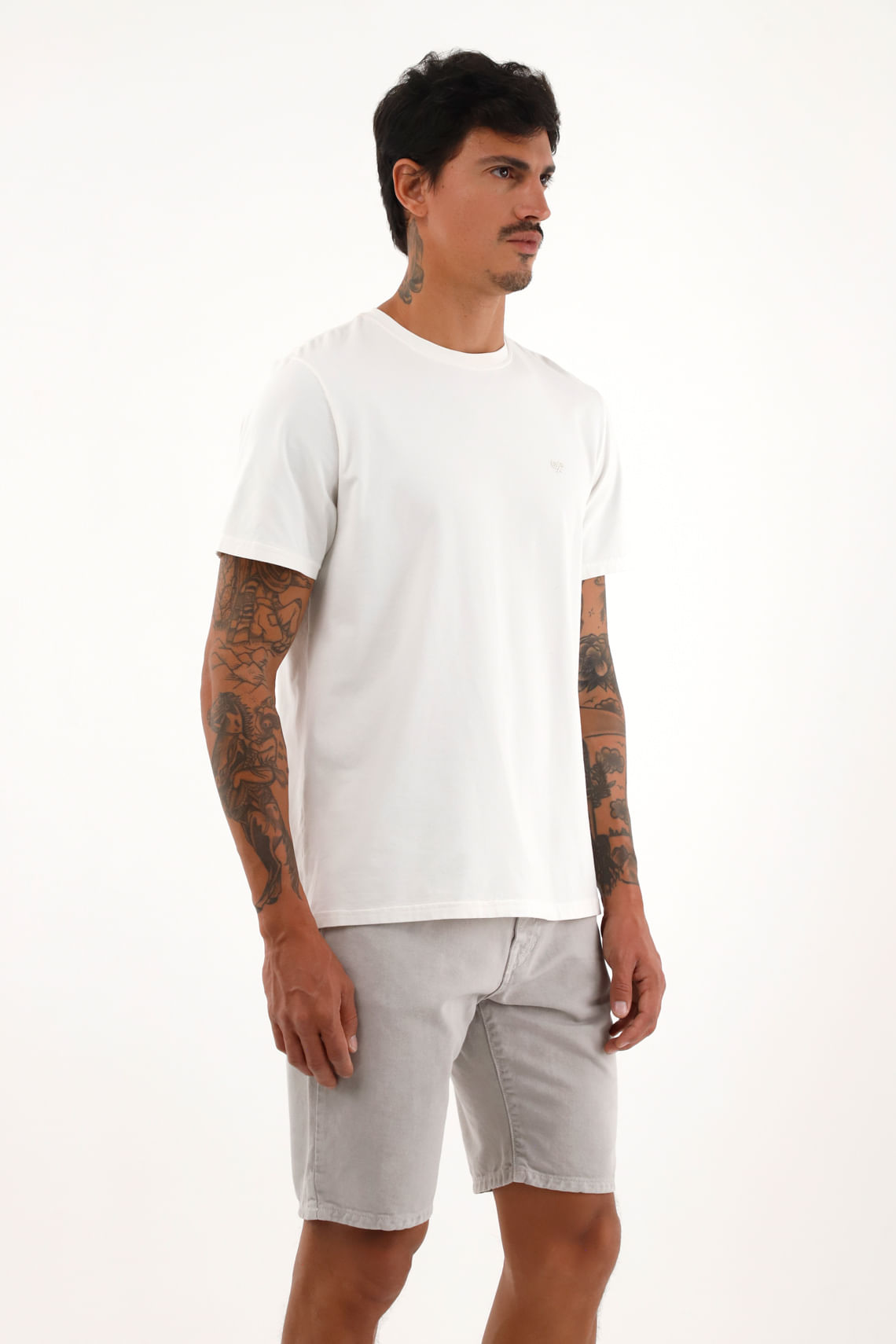 Camiseta básica manga corta para hombre