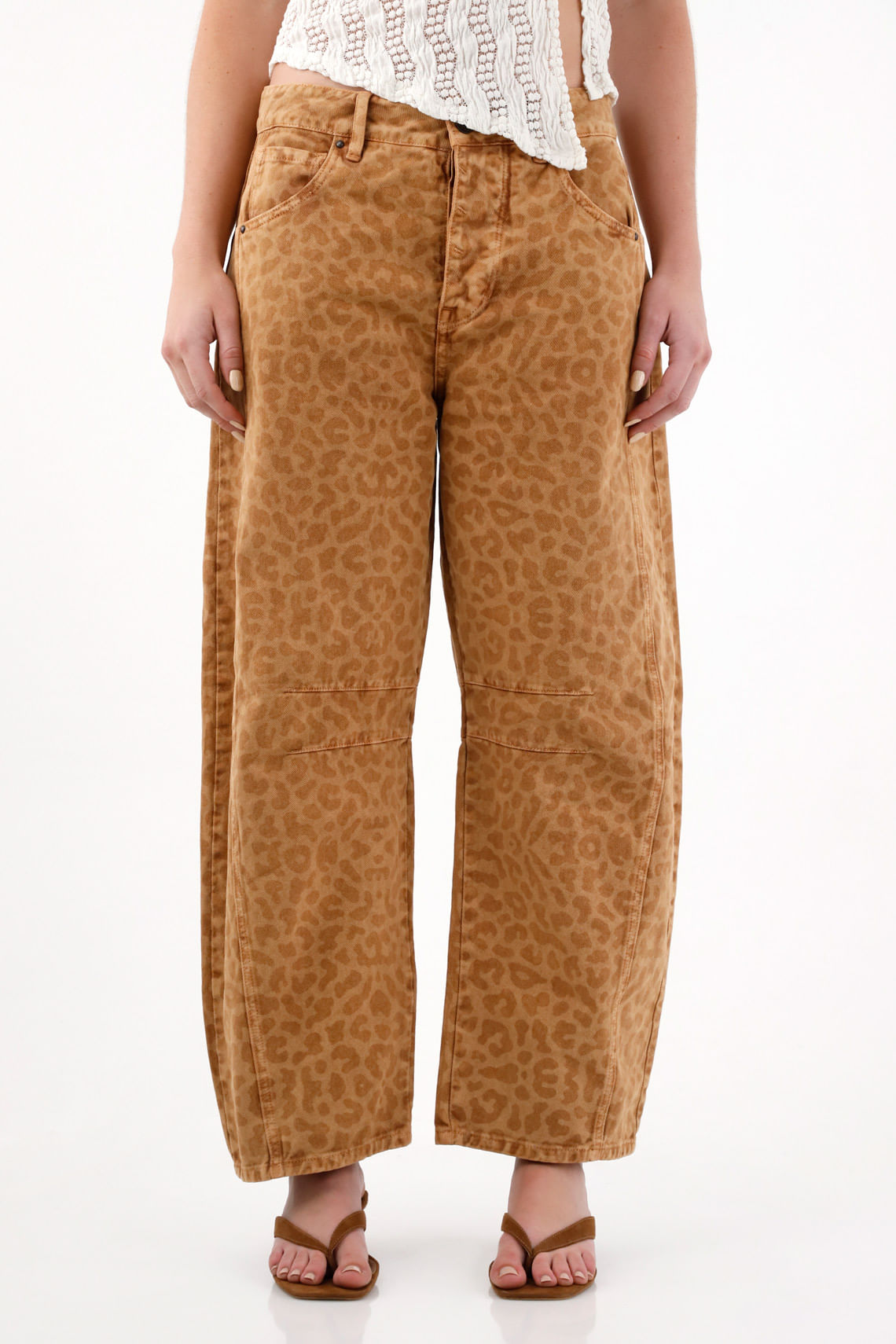 Pantalón Horseshoe de animal print para mujer