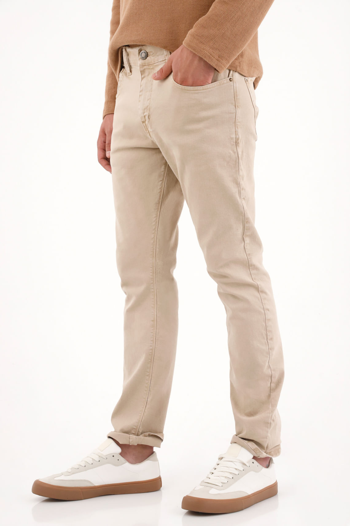 Pantalón Recto crudo para hombre