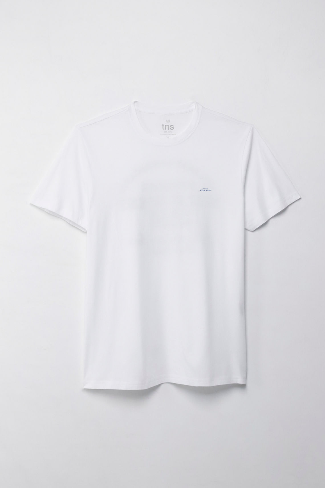 Camiseta manga corta estampada blanca para hombre
