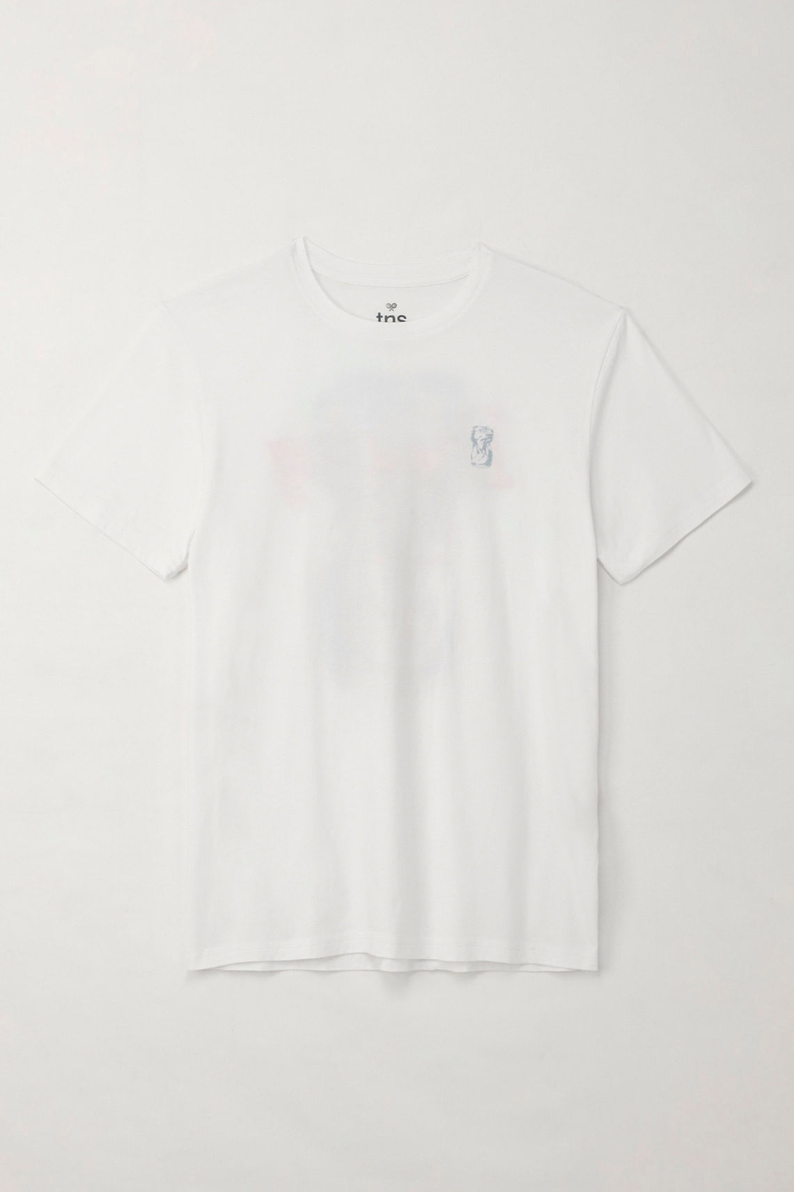 Camiseta básica manga corta blanca para hombre