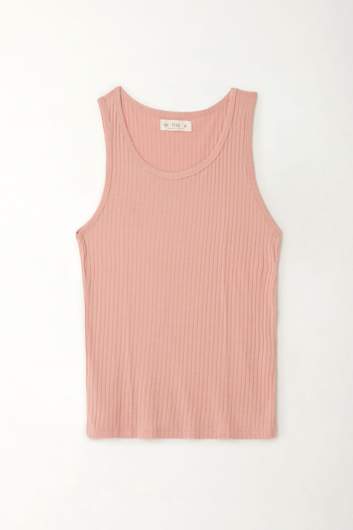 Camiseta manga sisa rosada para mujer