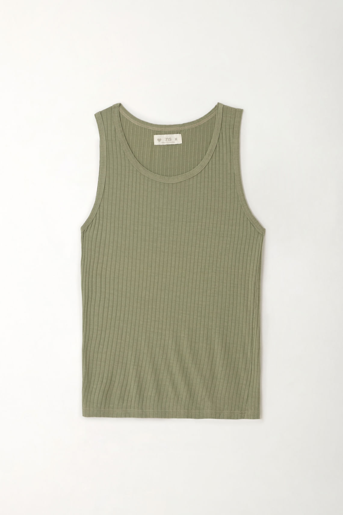 Camiseta manga sisa verde para mujer