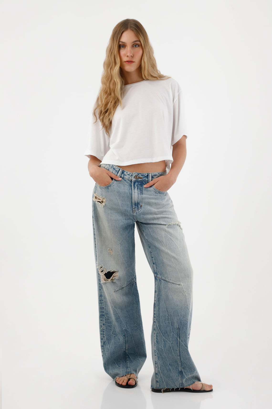 Camiseta básica manga corta para mujer