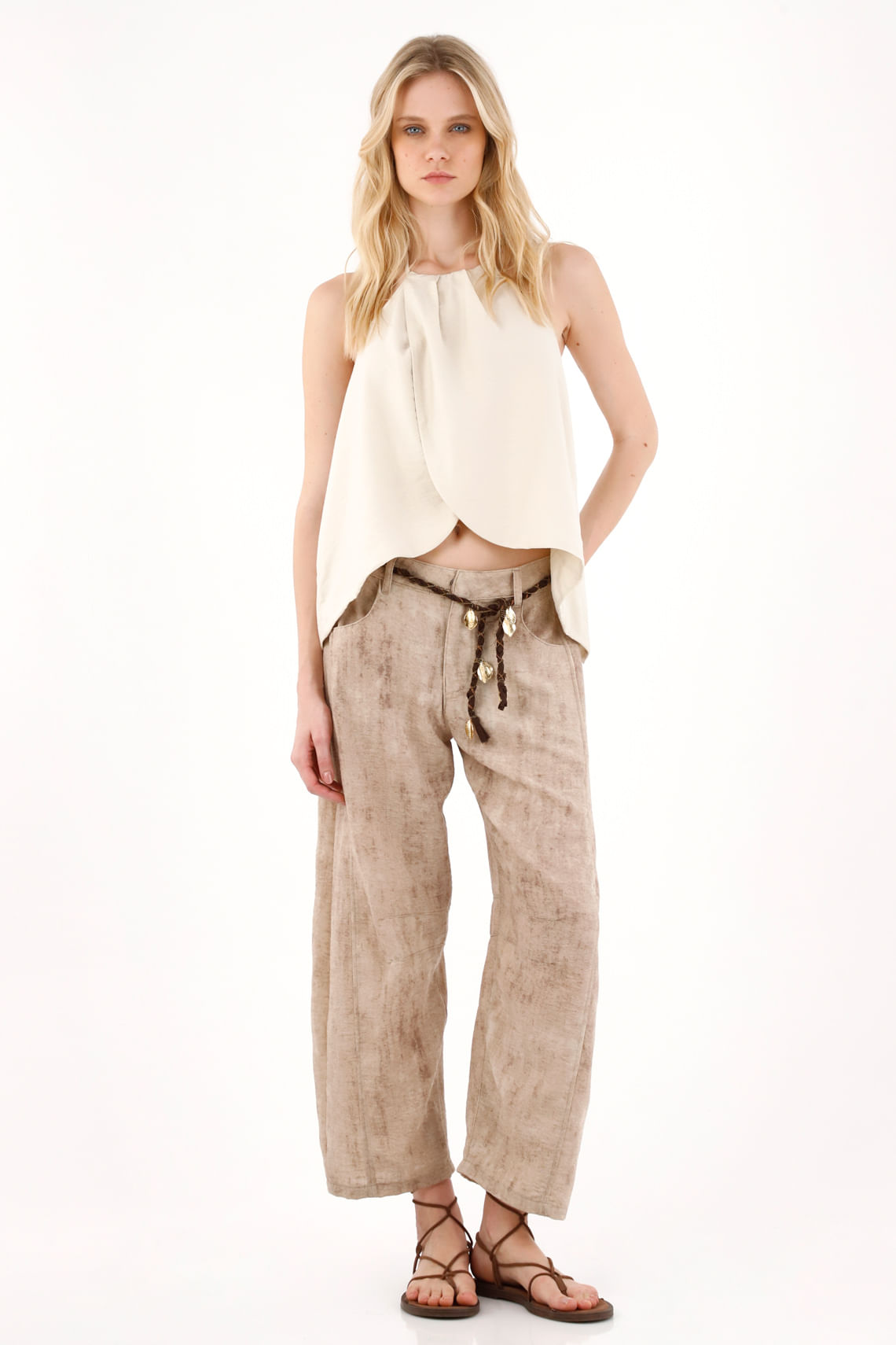 Pantalón Horseshoe estampado para mujer