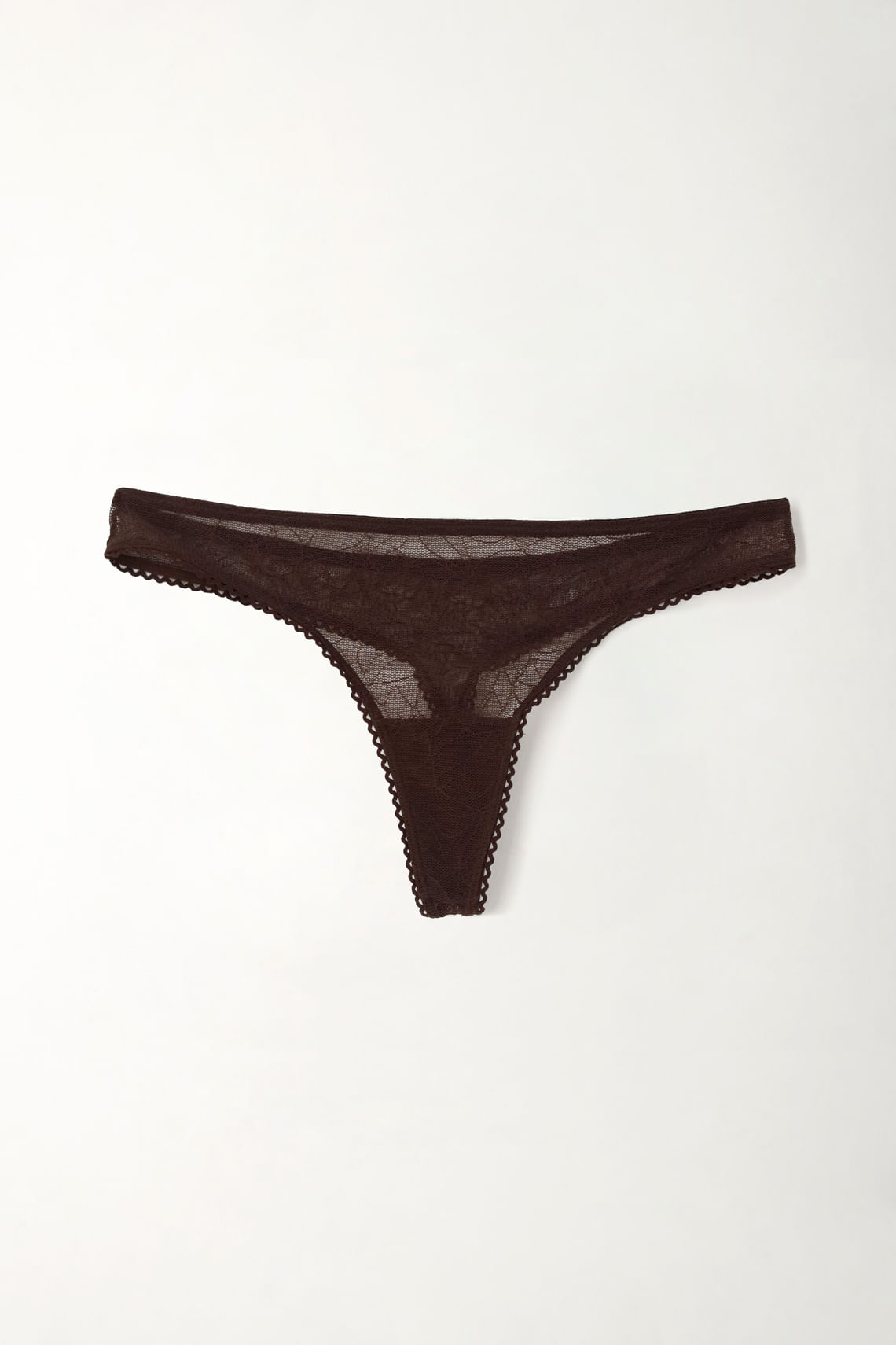 Panty en tela blonda café para mujer