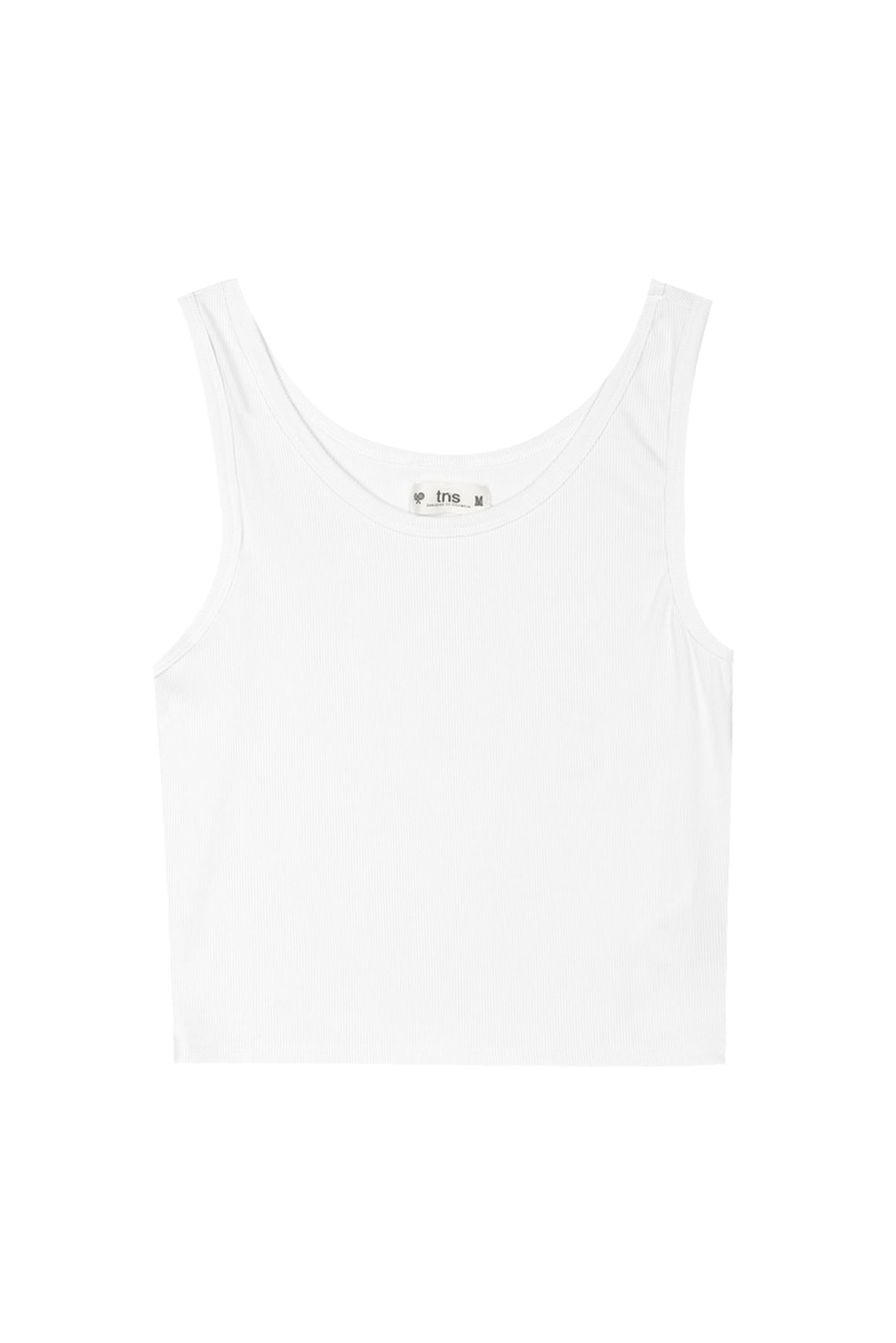 Camiseta blanca ajustada para mujer