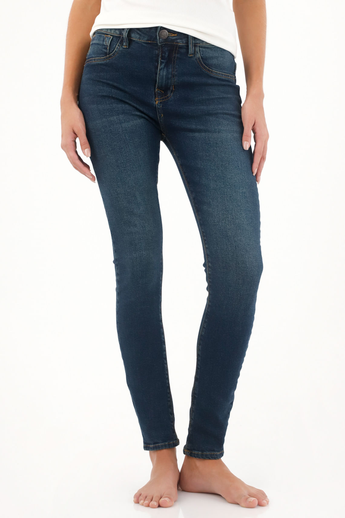 Jean Super Slim azul para mujer