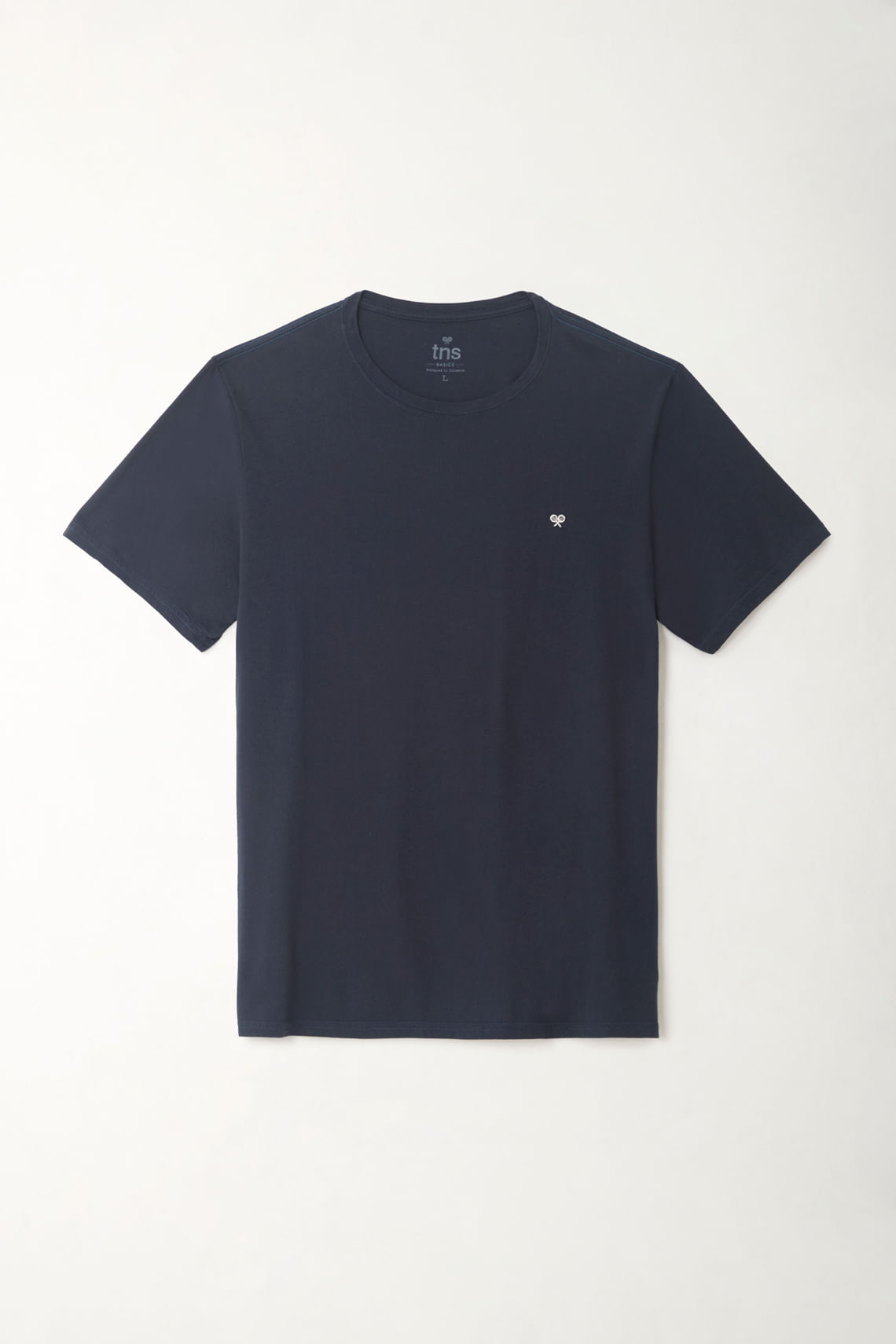 Camiseta azul manga corta para hombre