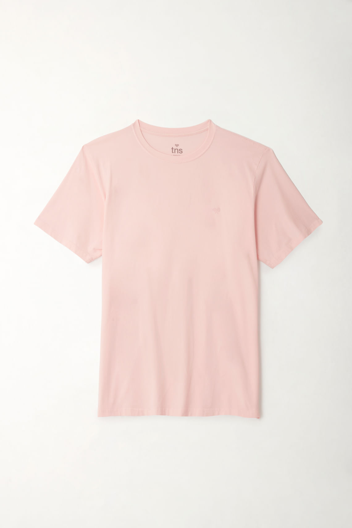 Camiseta rosada manga corta para hombre