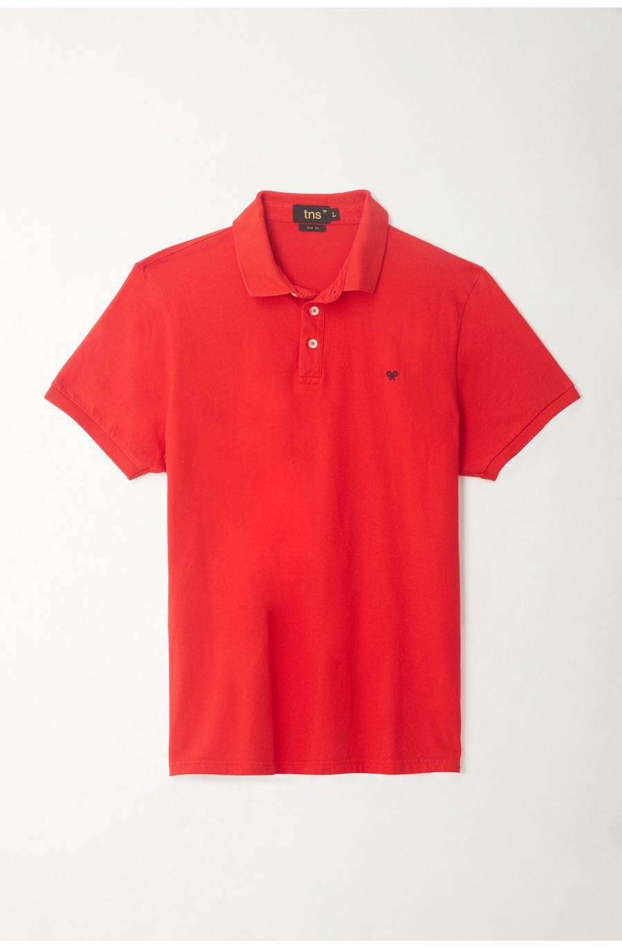 Polo roja  Lycra-Algodón para hombre
