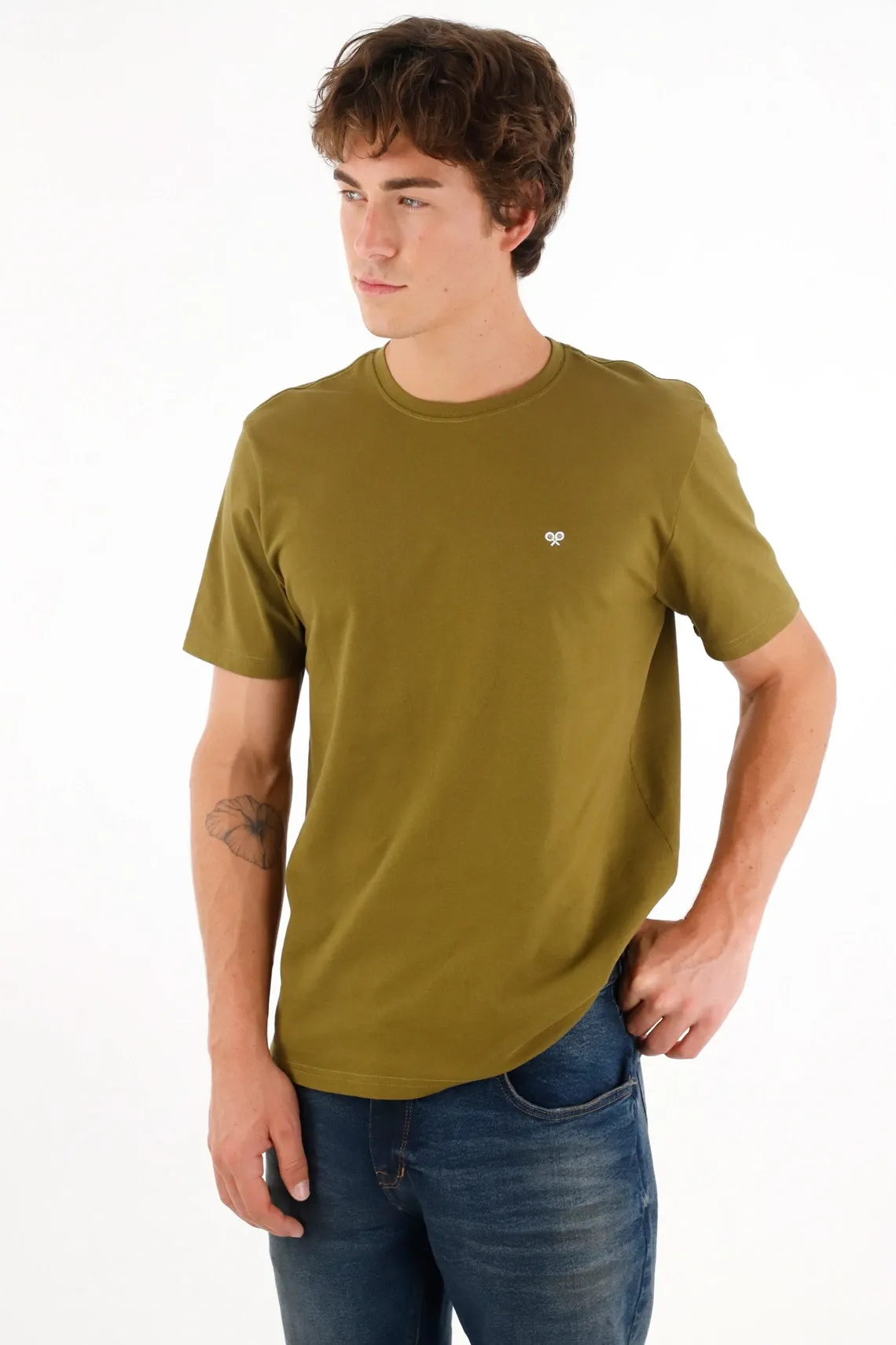 Camiseta  verde para hombre