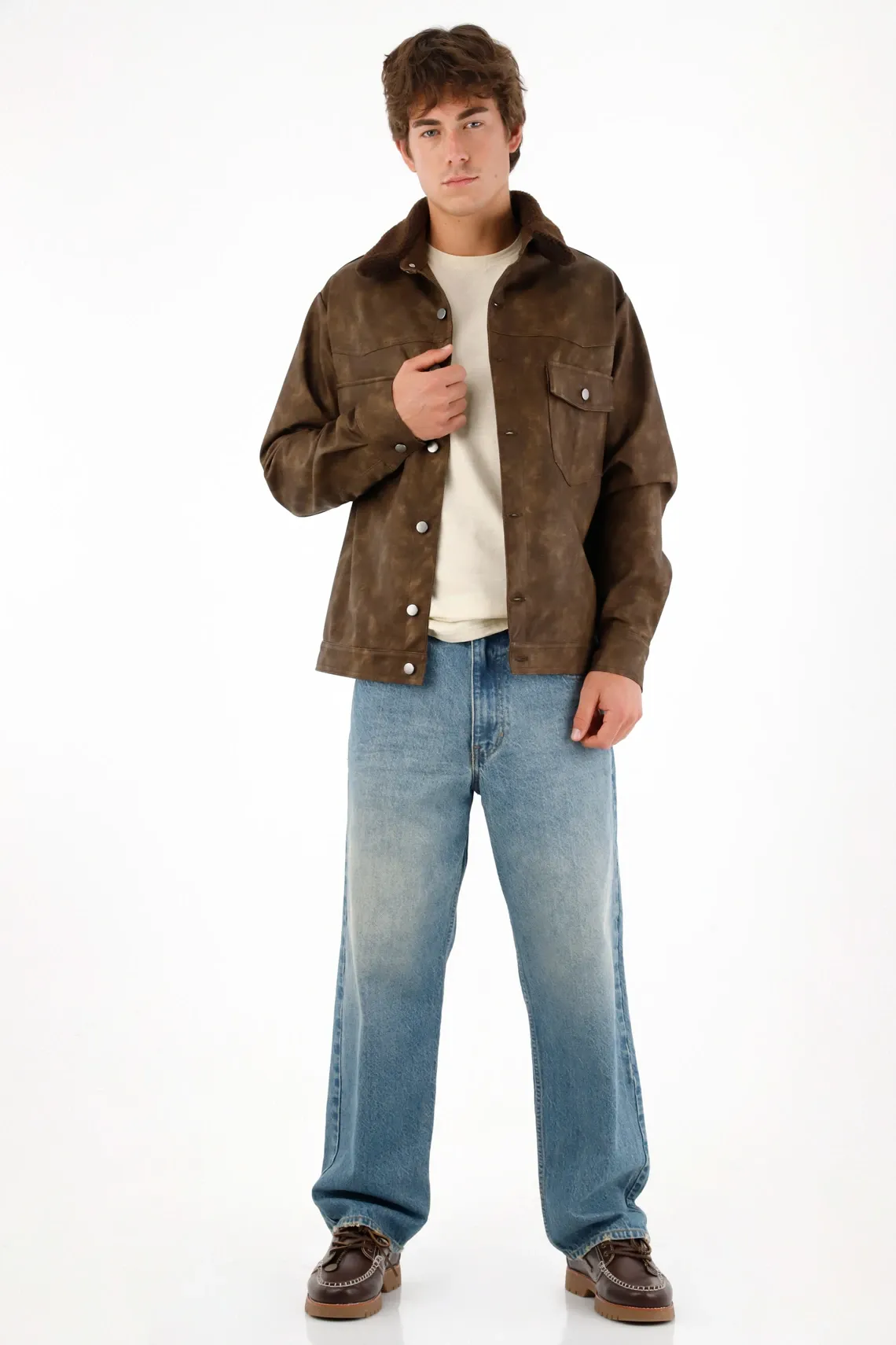 Jean Loose tono claro para hombre