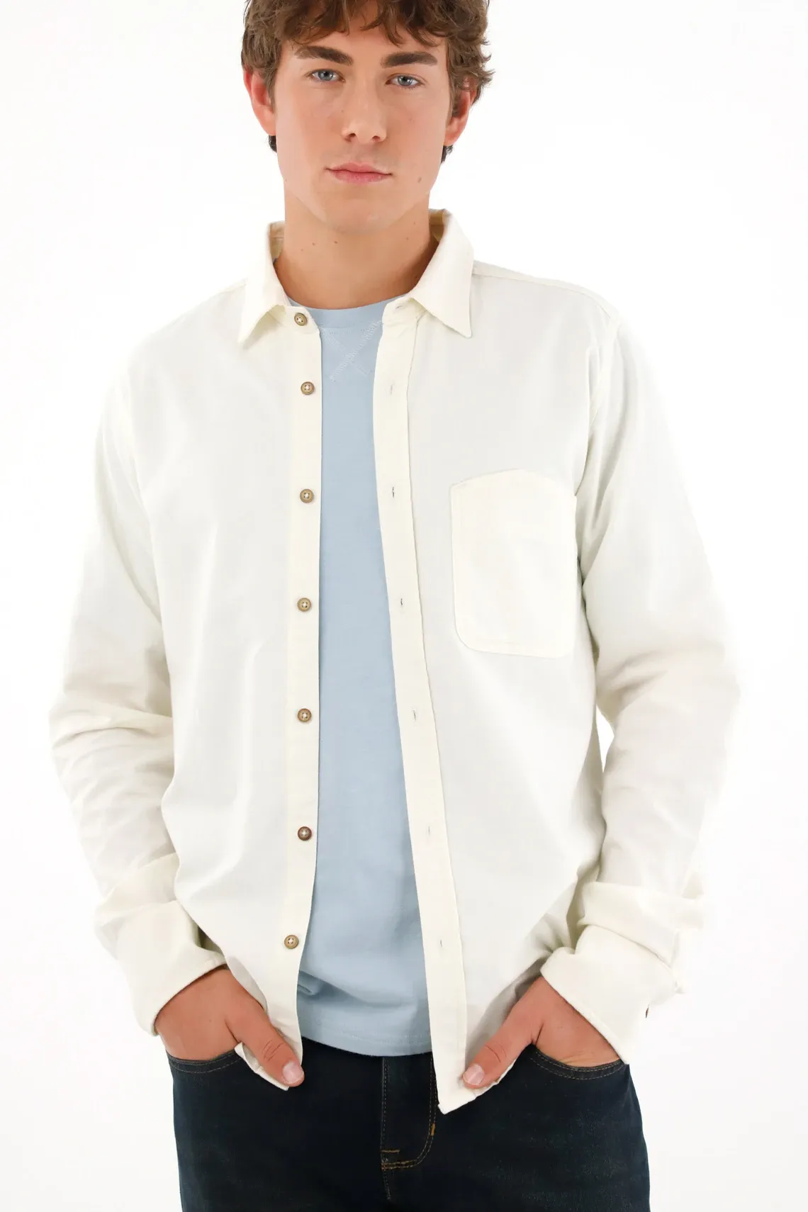 Camisa de silueta Oxford para hombre