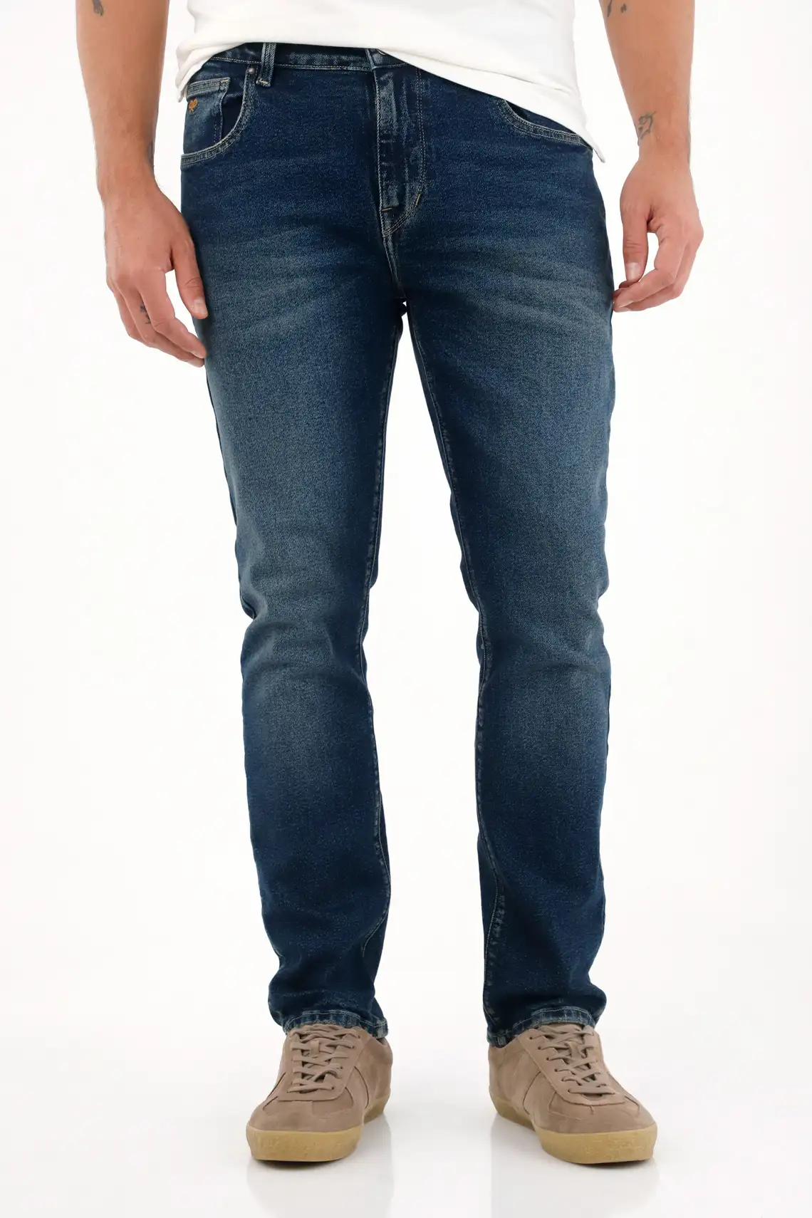 Jean Nudy tono oscuro azul para hombre