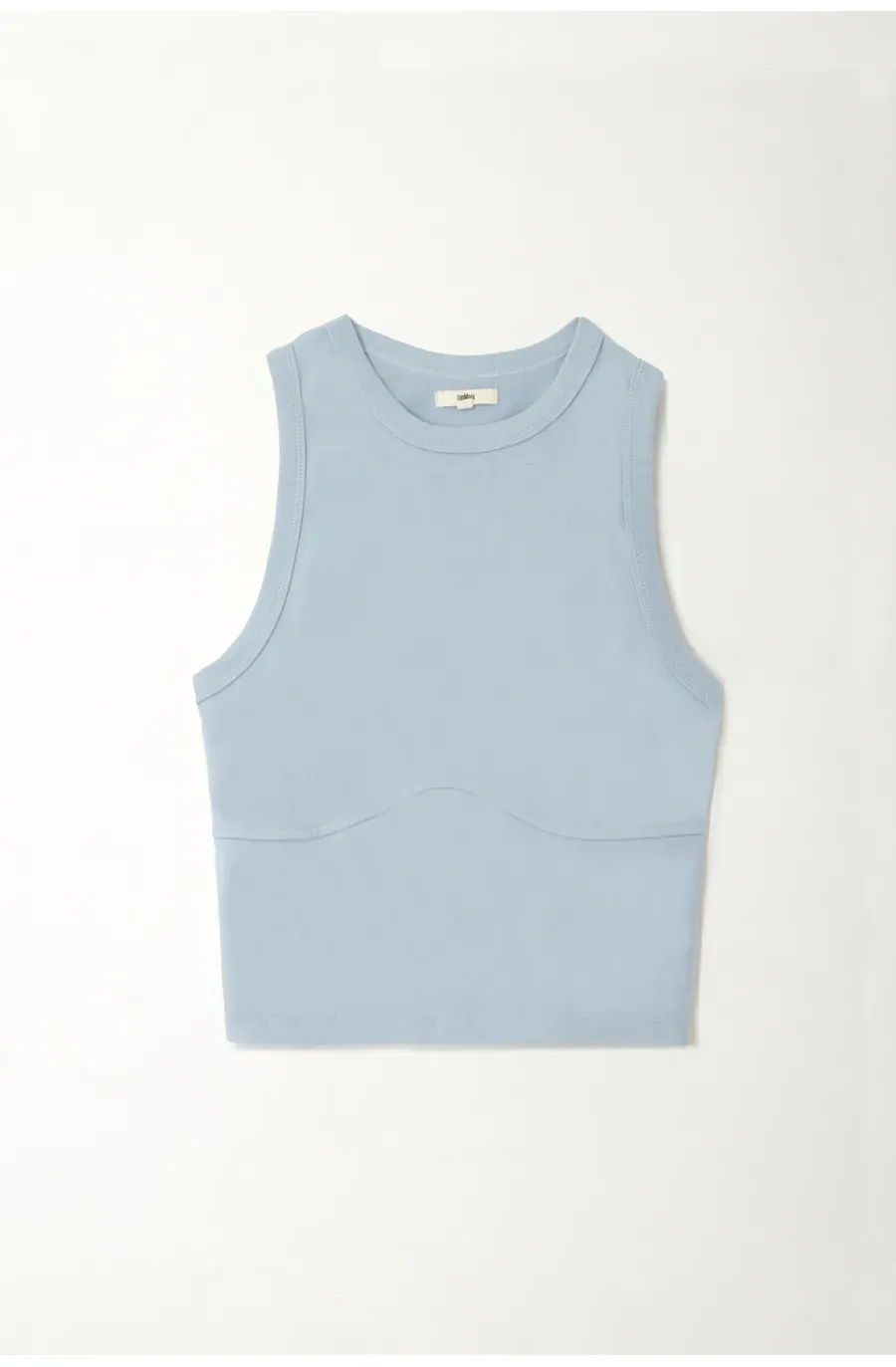 Camiseta ajustada tipo esqueleto azul para mujer