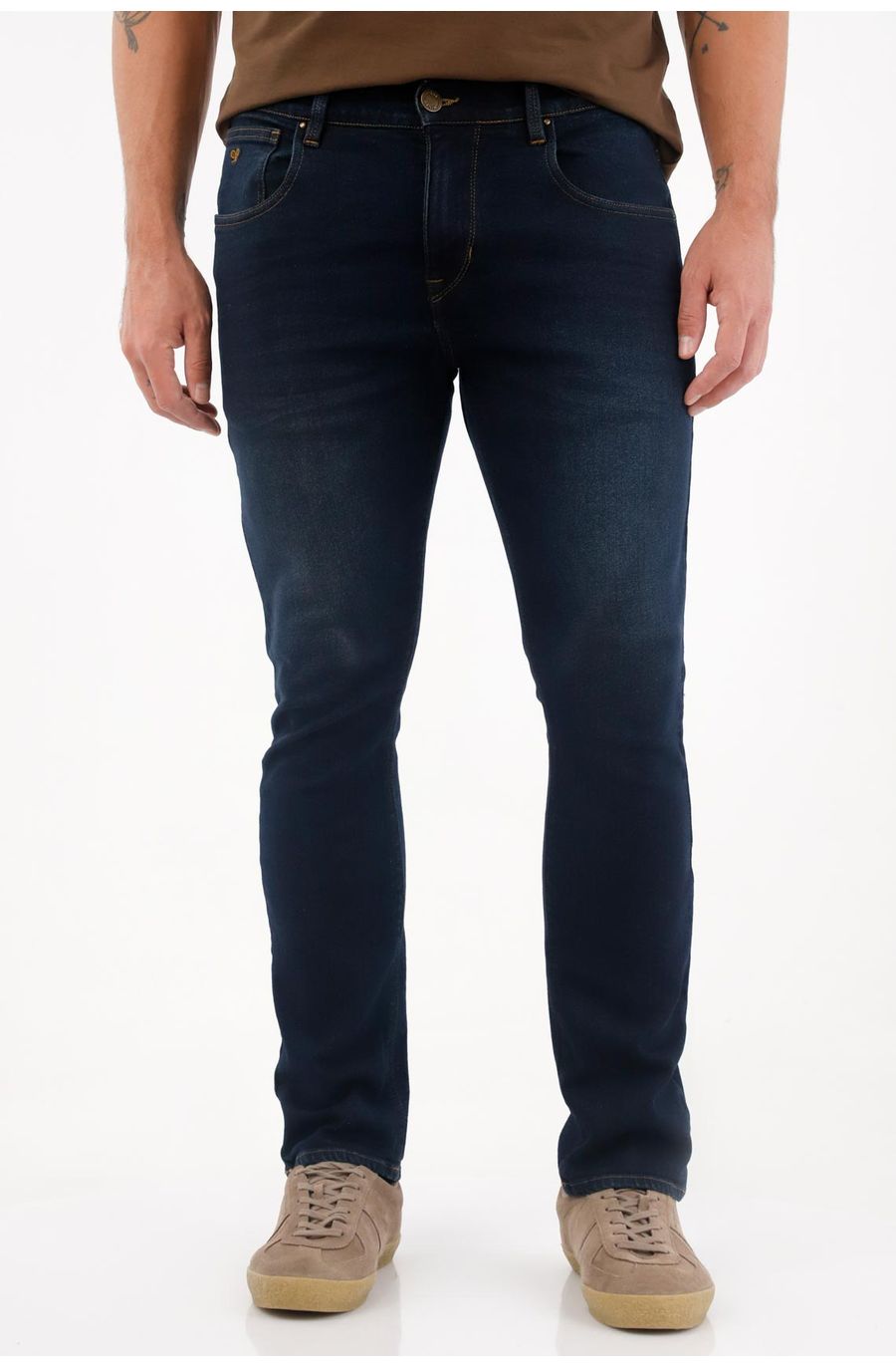Jean Nudy oscuro para hombre