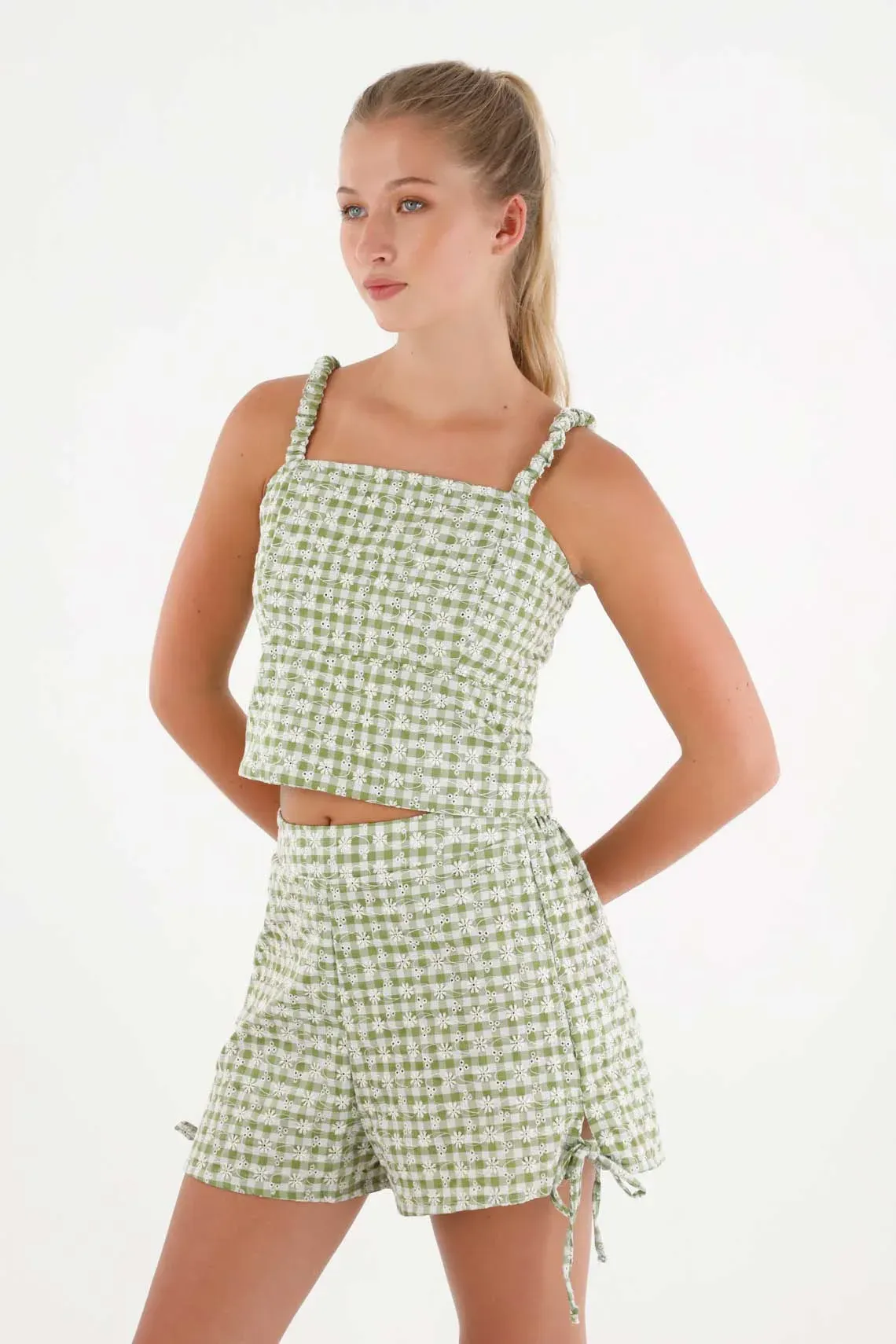 Bermuda para mujer topmark, bermuda tradicional entero