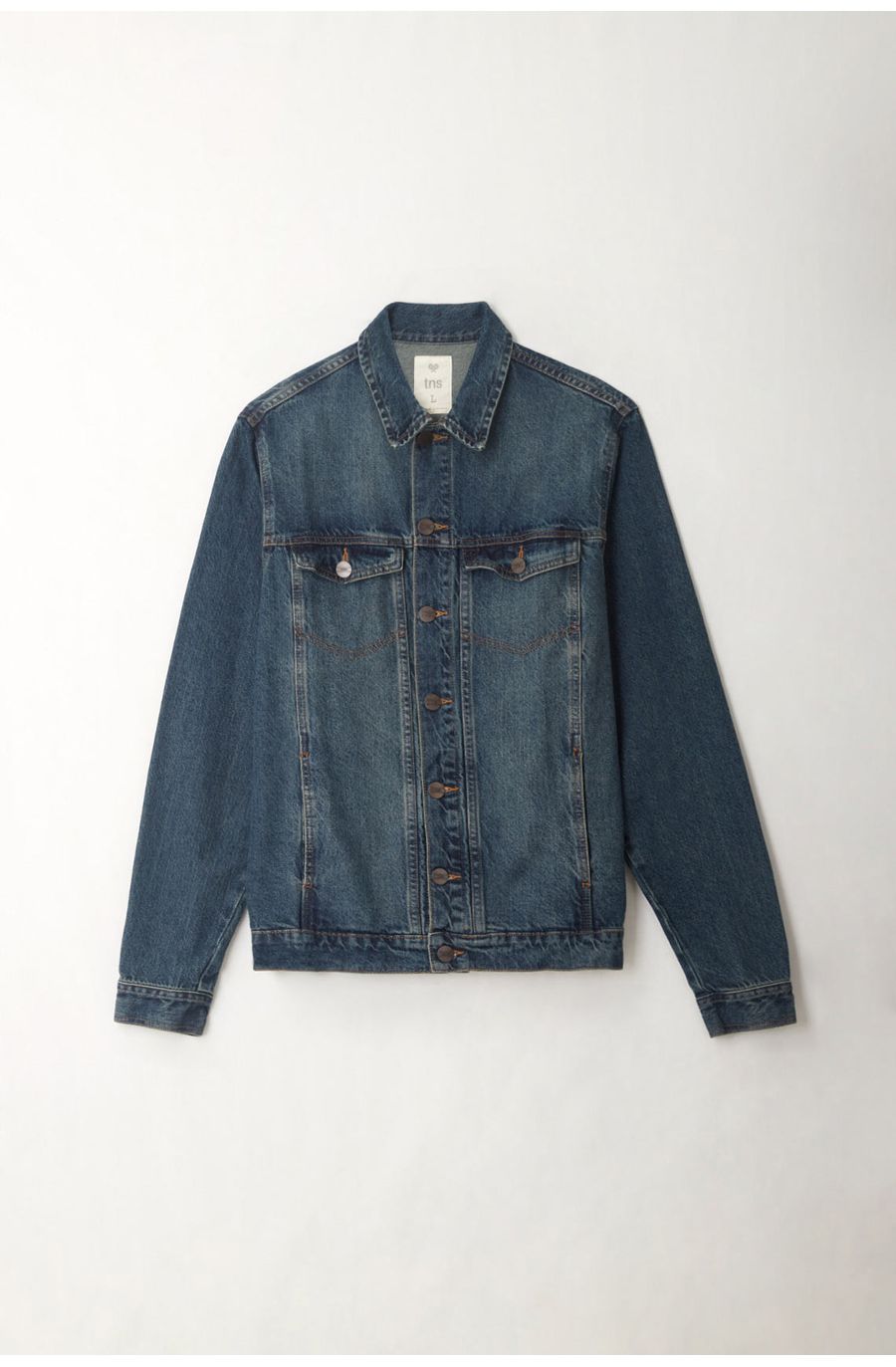 Chaqueta azul en denim para hombre