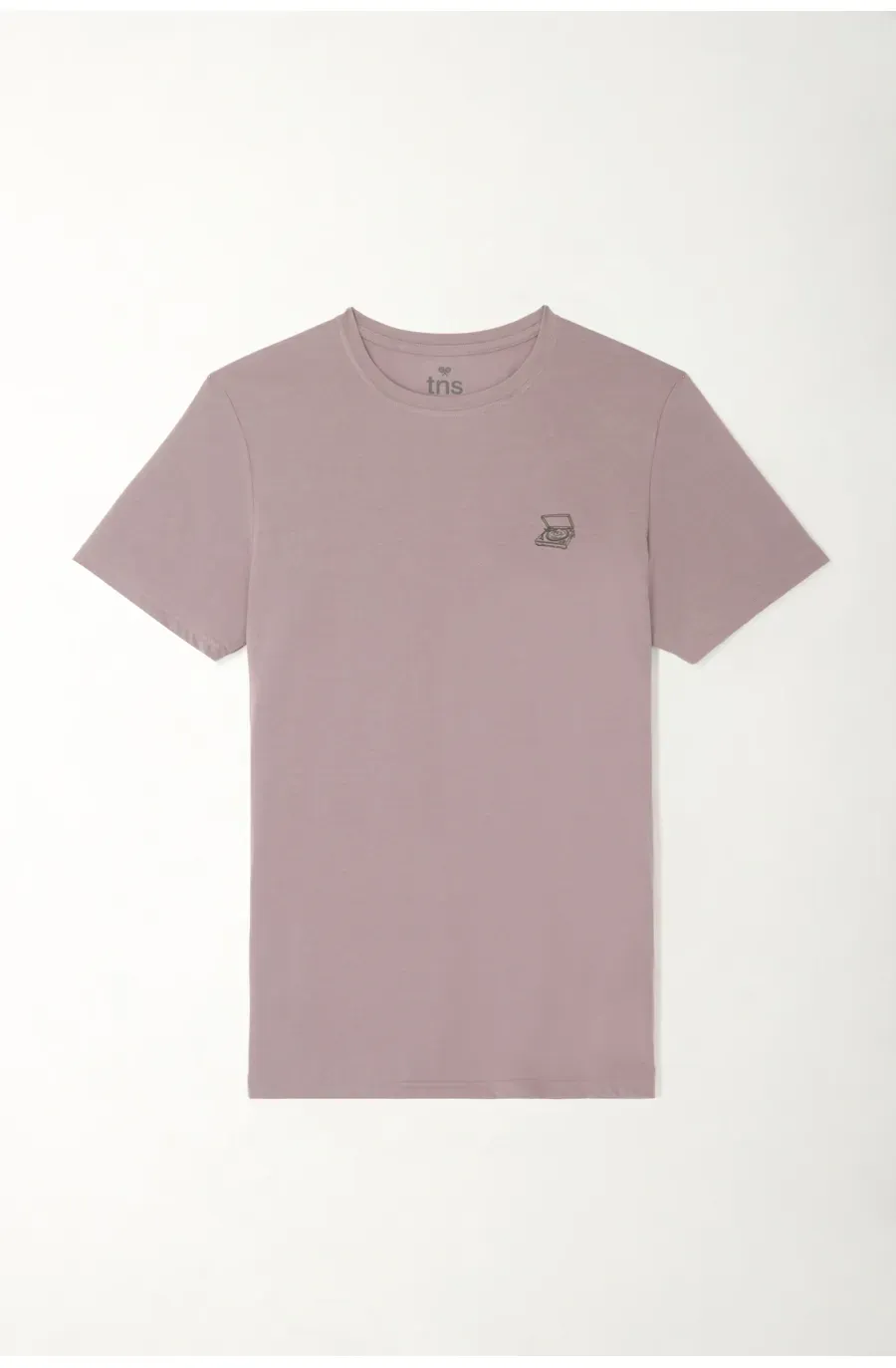 Camiseta estampada en espalda gris para hombre