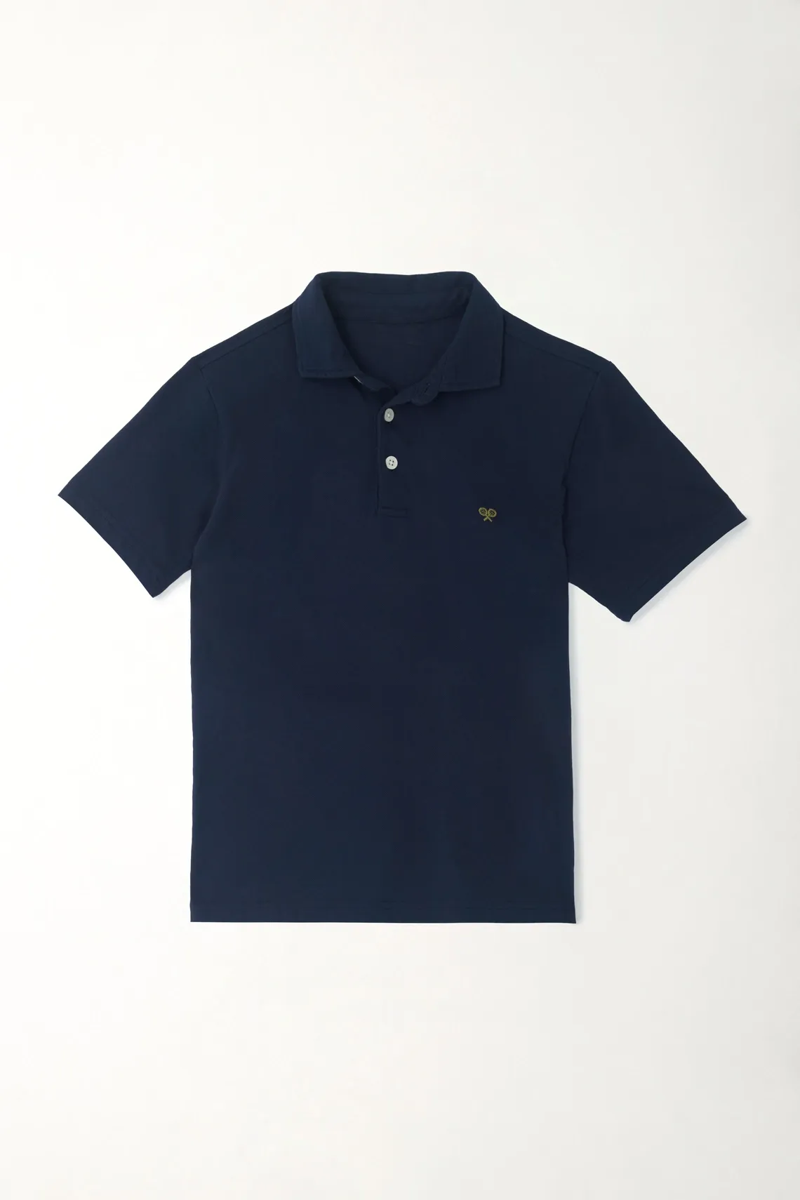 Polo regular fit clásica azul para niño