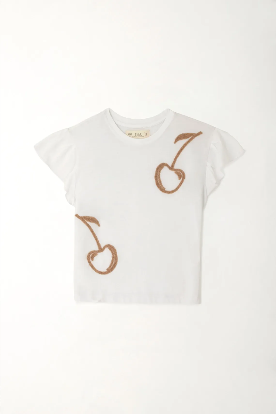 Camiseta con bolero blanca para niña