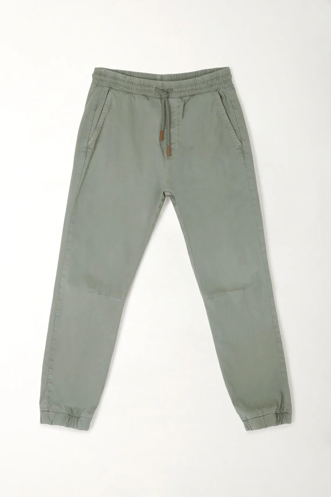 Pantalón con elástico en tobillos gris para niño