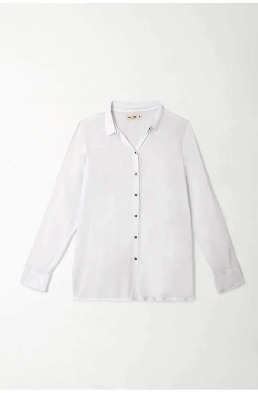 Camisa manga larga blanca para mujer