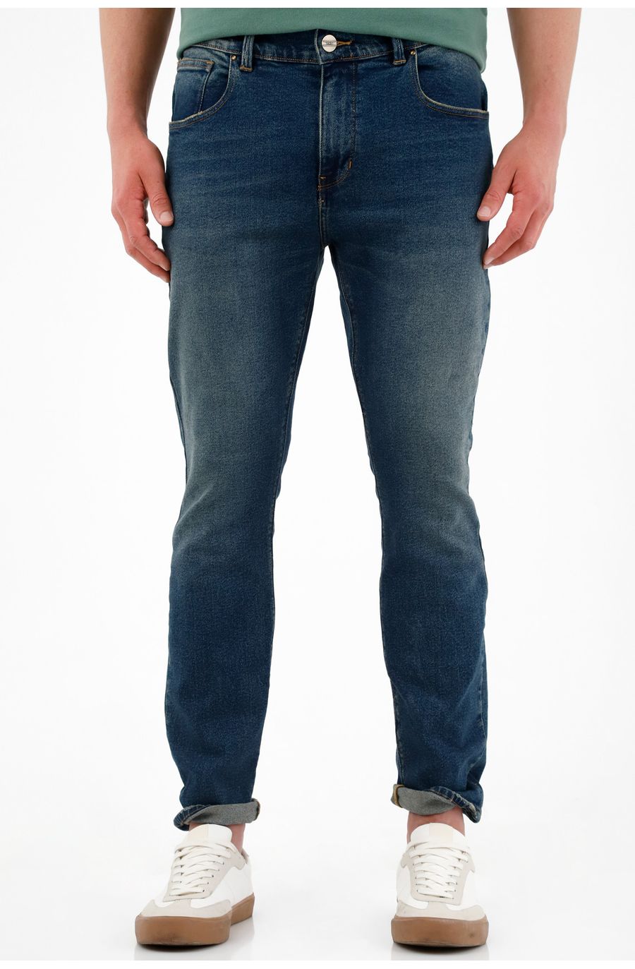 Jean Nudy azul tono oscuro para hombre