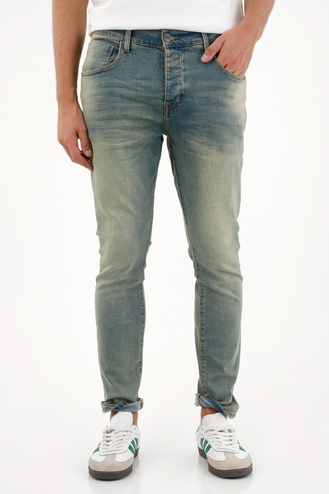 Jean azul Super Skinny para hombre
