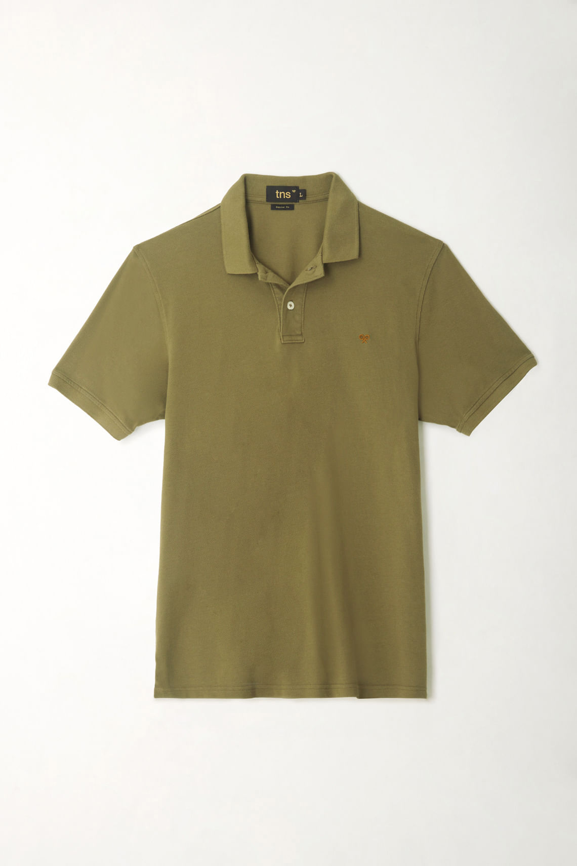 Polo verde con raqueta multicolor para hombre