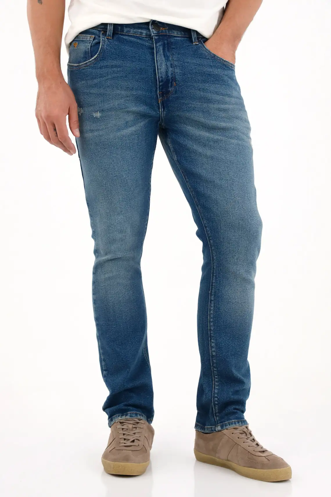 Jean Nudy clásico con miniraqueta para hombre