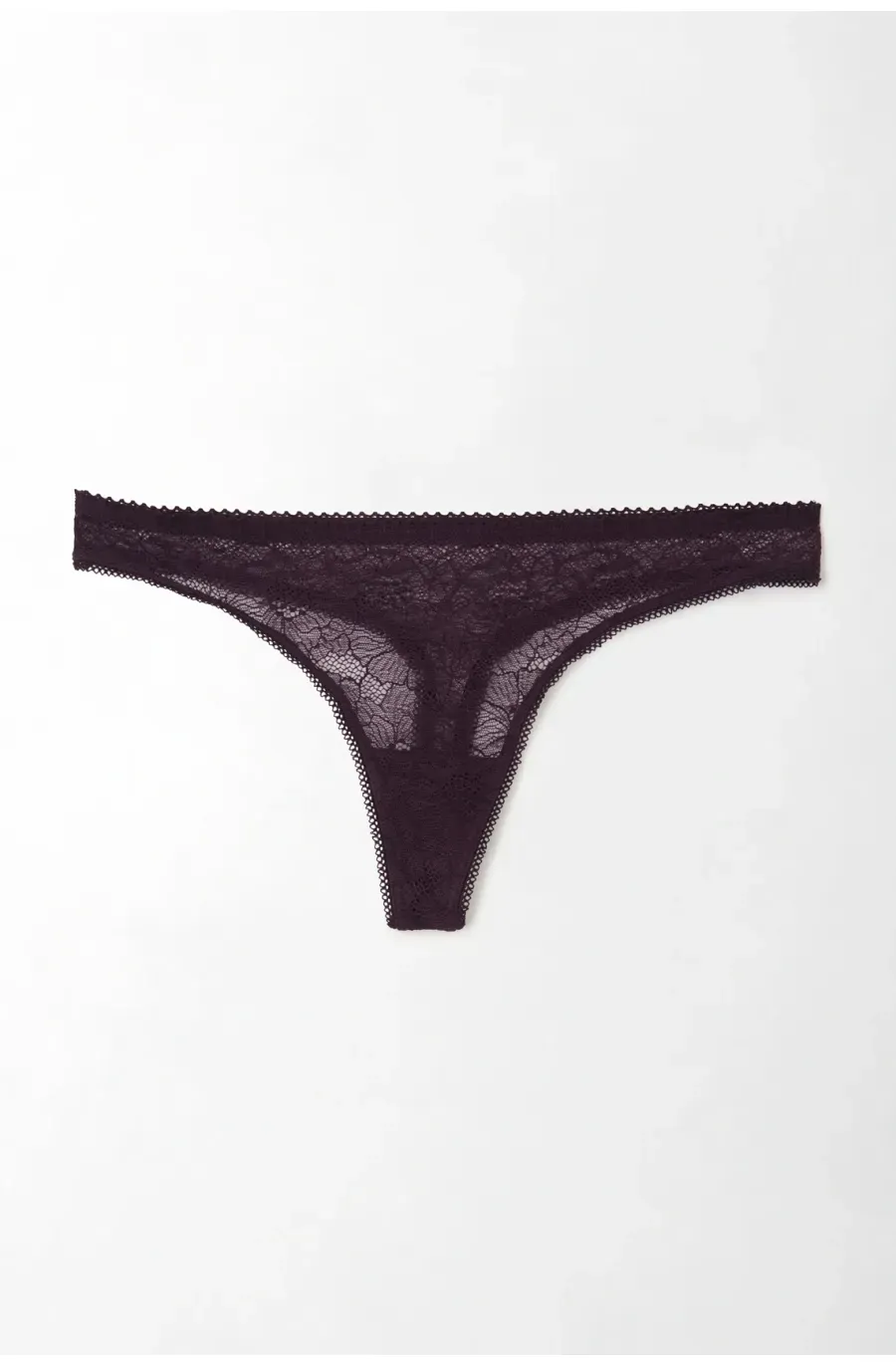 Panty de encaje rojo para mujer