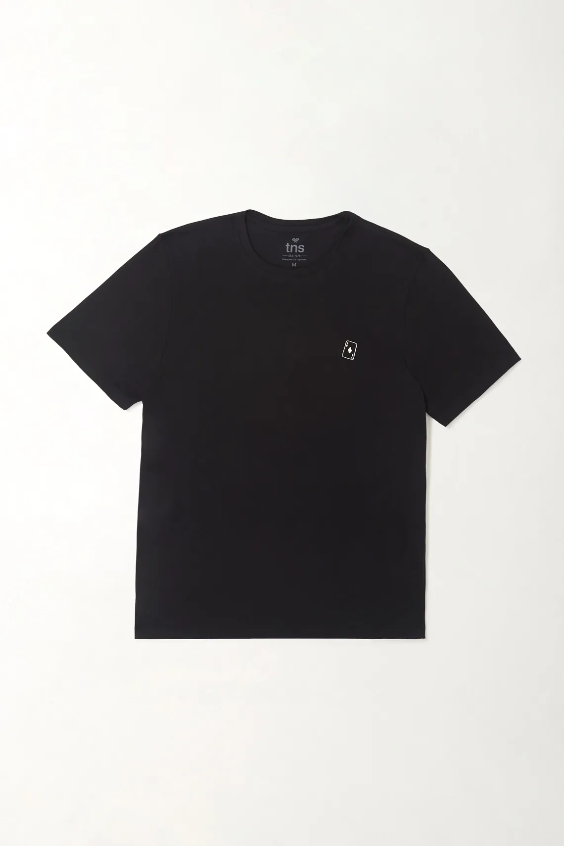 Camiseta estampada negra para hombre