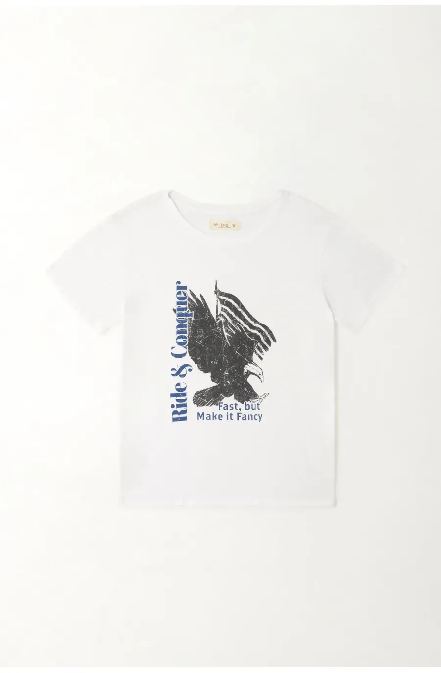 Camiseta estampada blanca para mujer