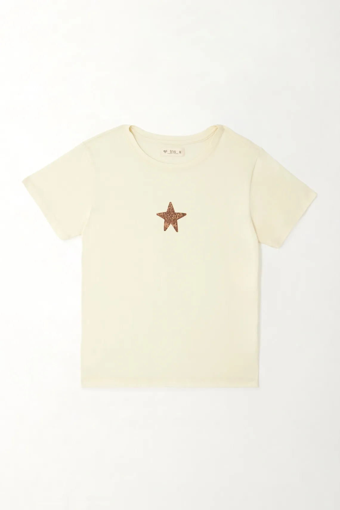 Camiseta estampada crudo para mujer