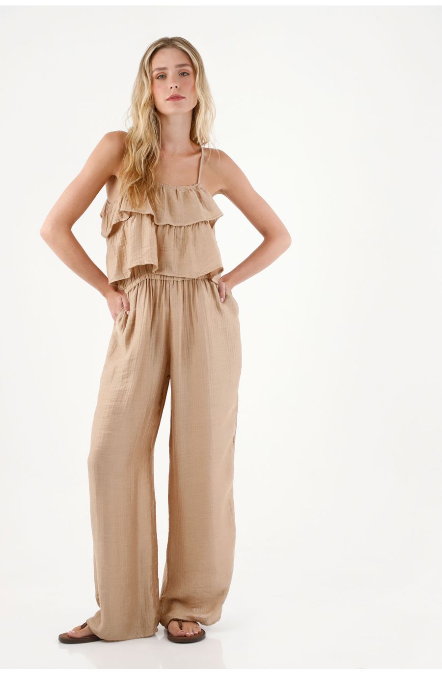 Enterizo largo con bolero para mujer
