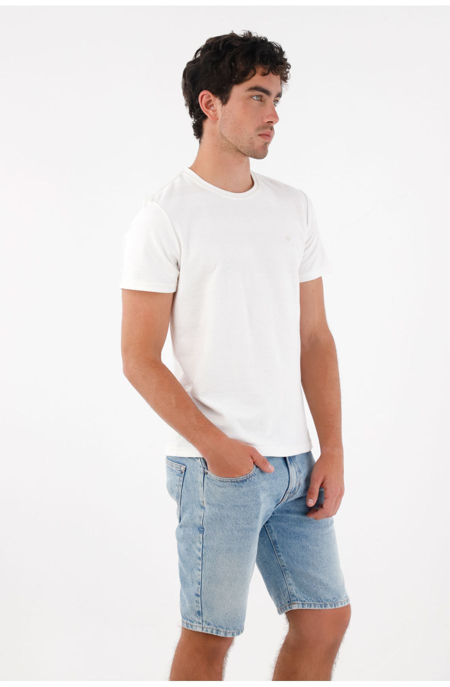 Bermuda Nudy en denim azul para hombre
