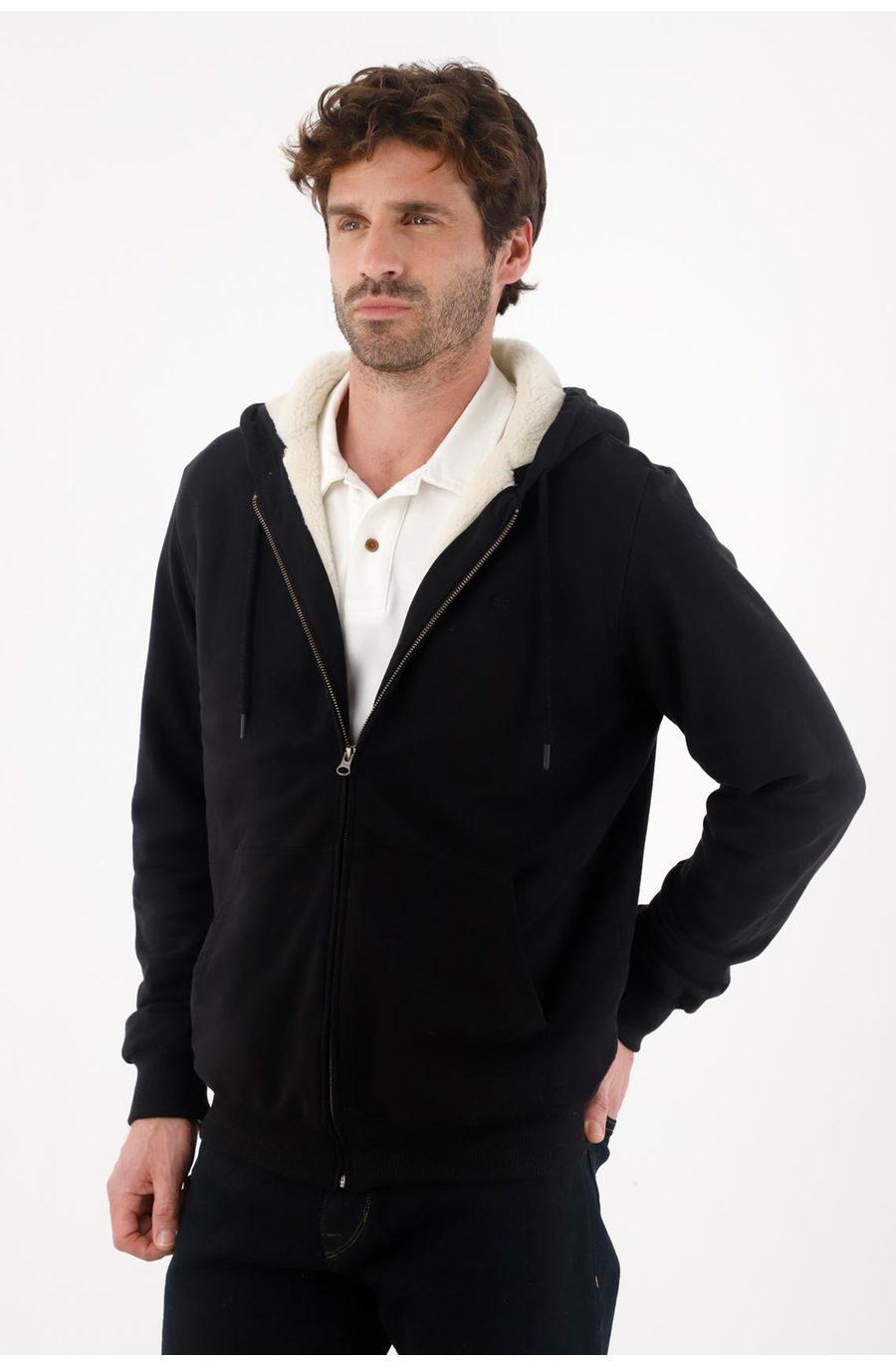 Buzo clásico negro para hombre