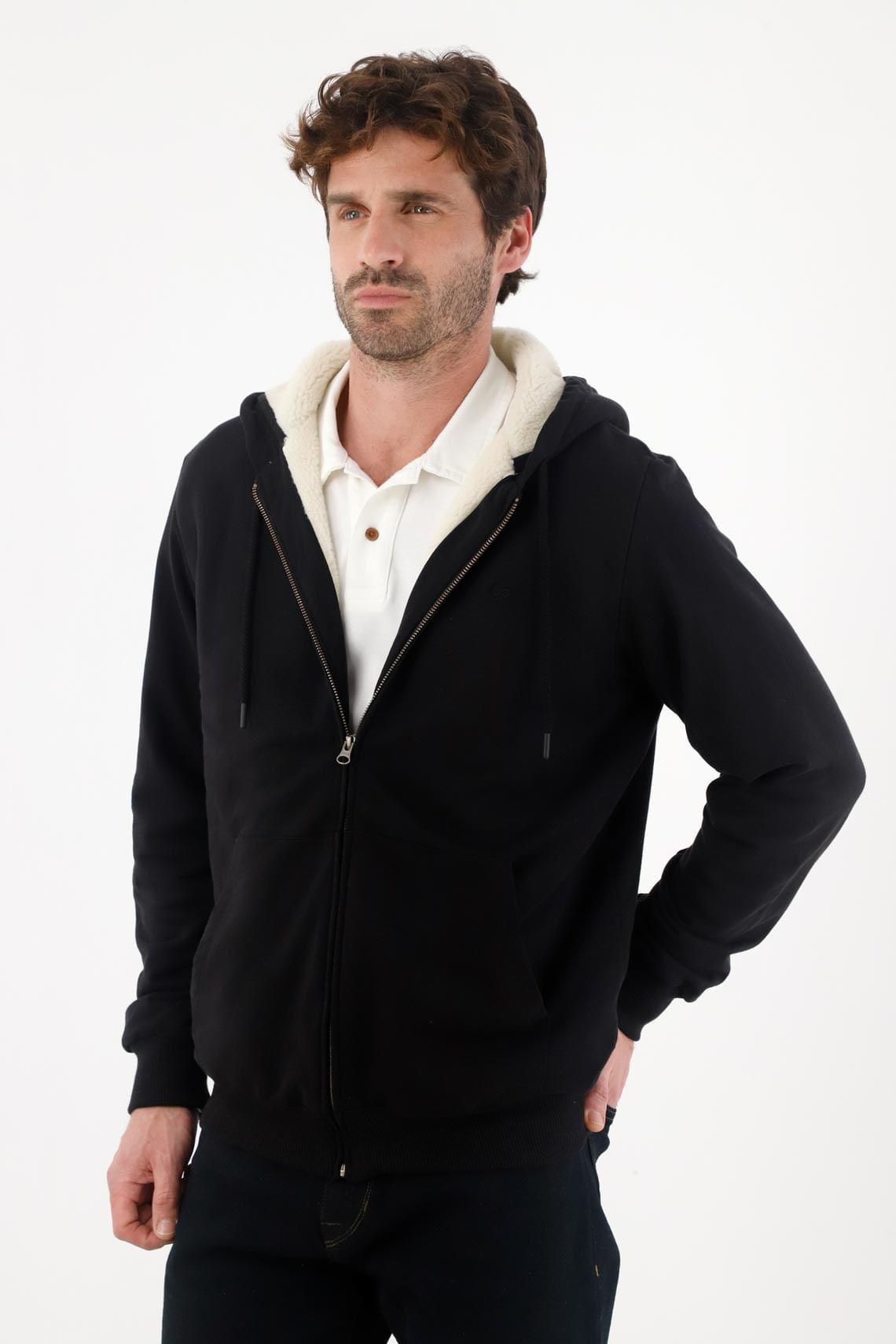 Buzo clásico negro para hombre