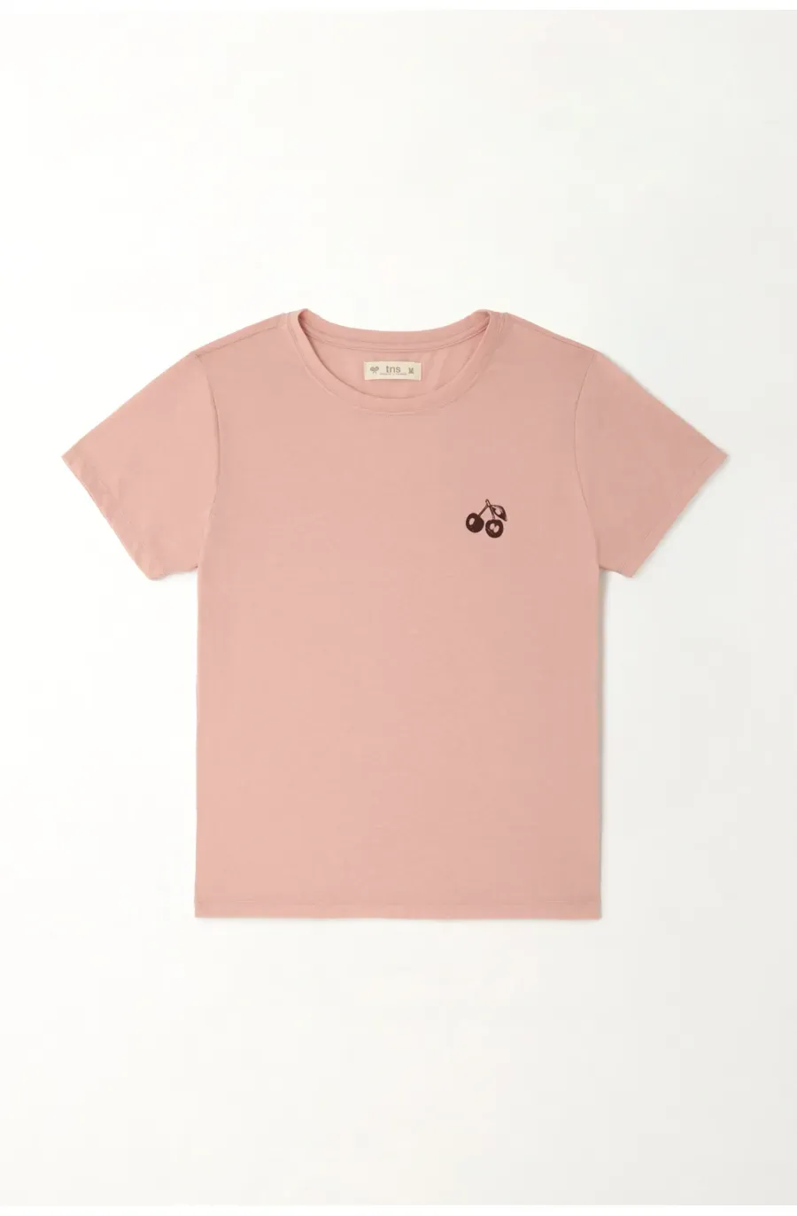Camiseta estampada rosada para mujer